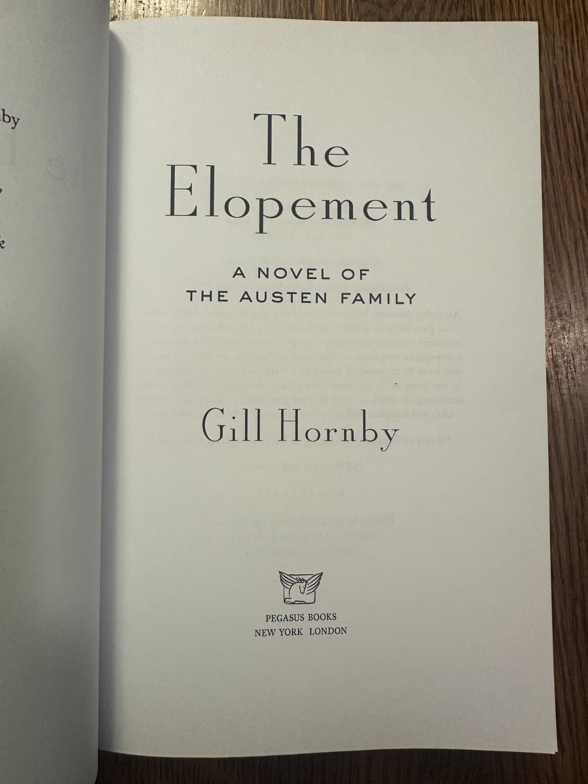 ARC BRAND NEW The Elopement: A Novel by Gill Hornby (2025, Paperback) PROOF
