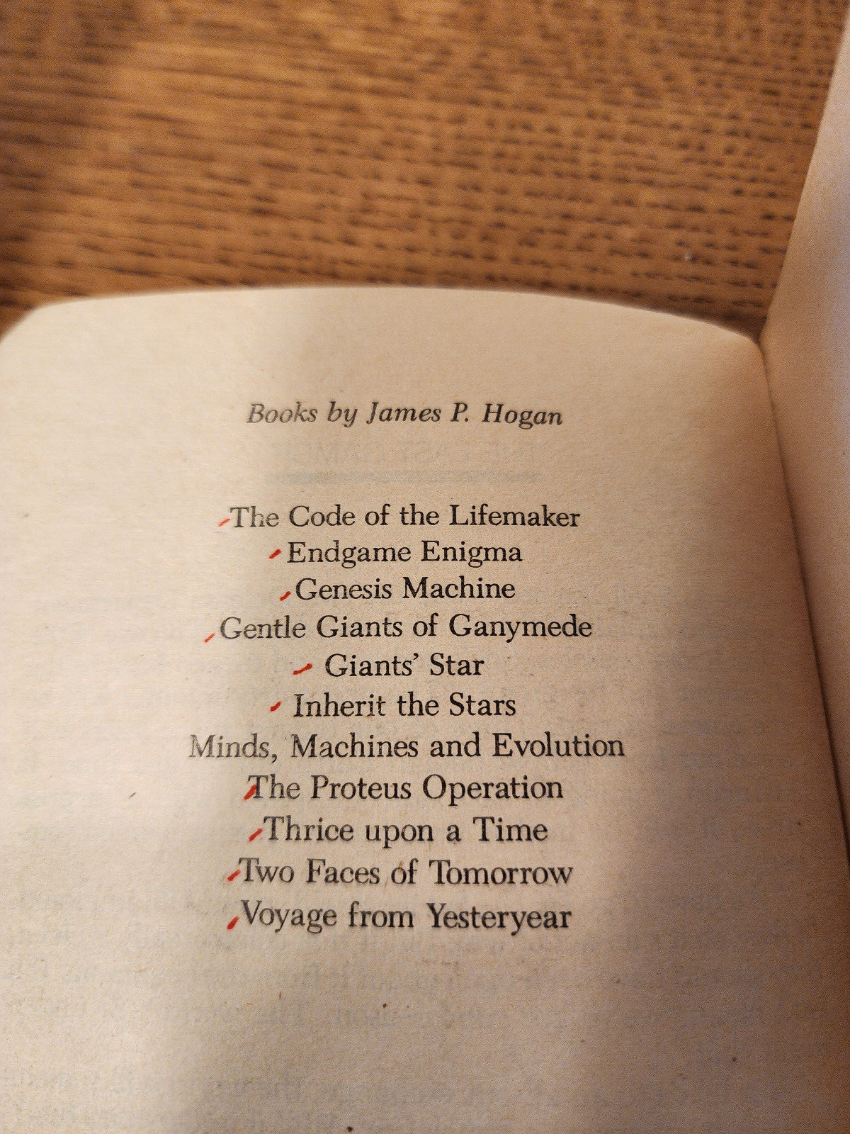 VTG James P Hogan 4PB Lot:Giants‘ Star/Genesis Machine/Voyage Yesteryear/Endgame