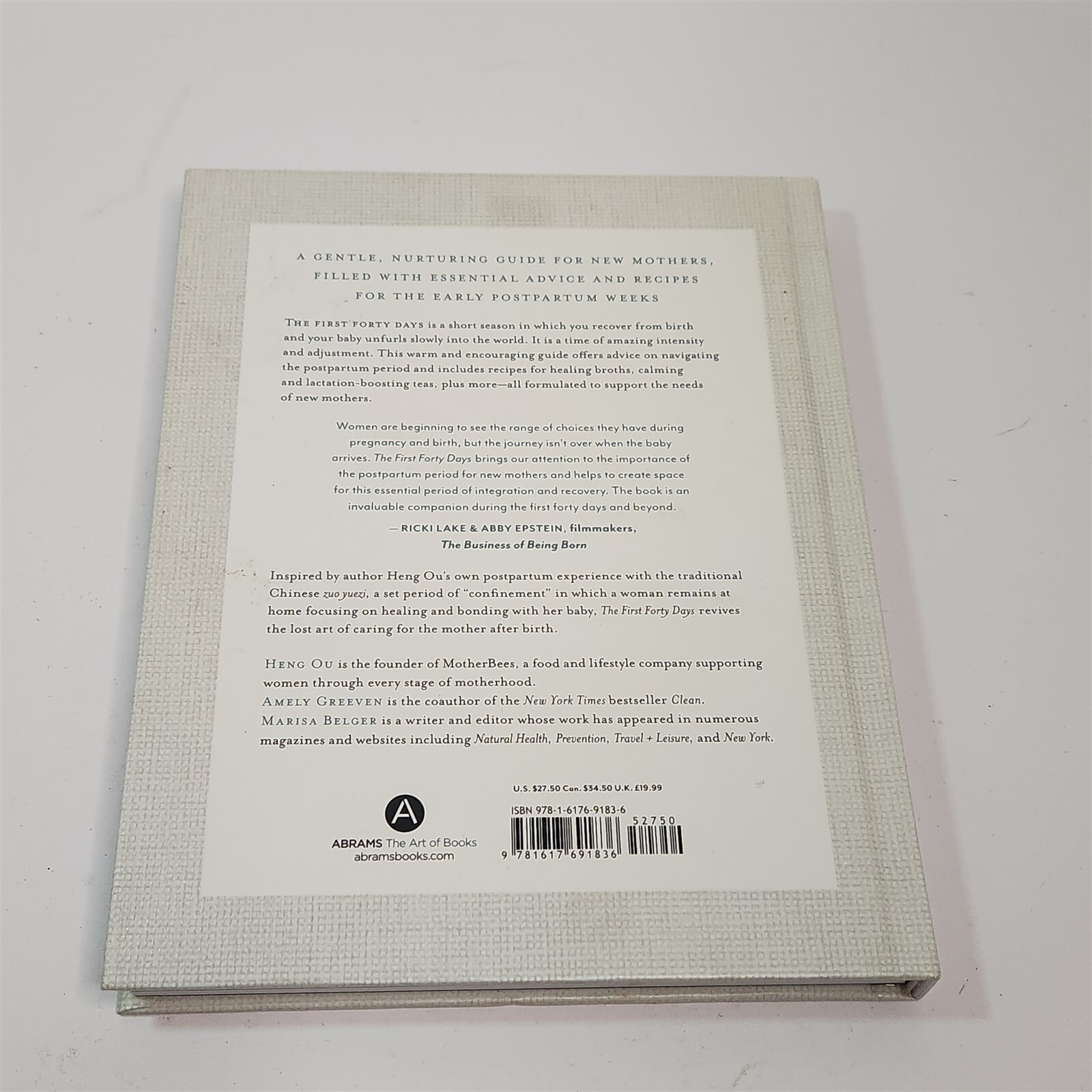 The First Forty Days Essential Art of Nourishing the New Mother By Amely Greeven