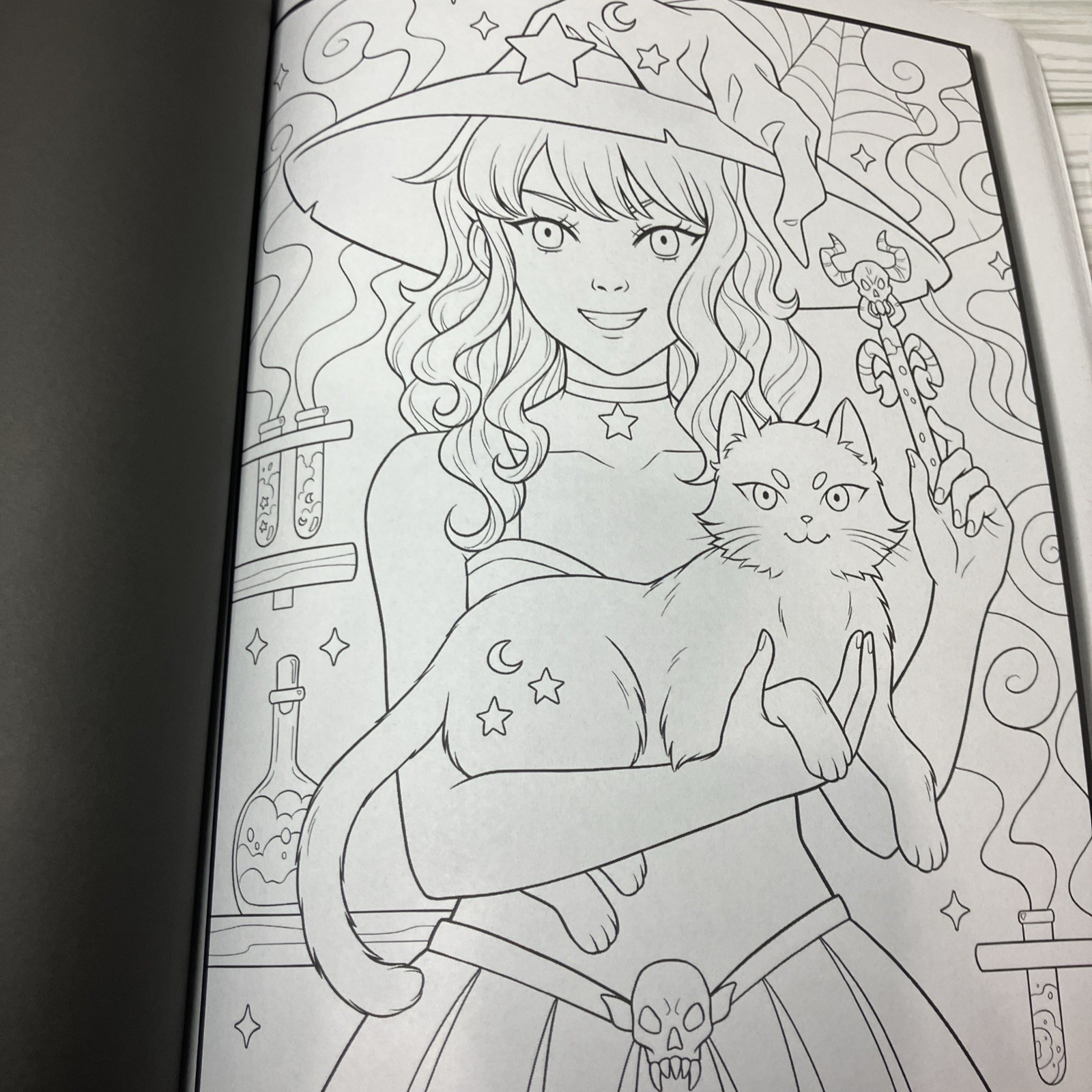 Kawaii Horror Fantasy Coloring Book by Jade Summer Pre-Owned Read Description