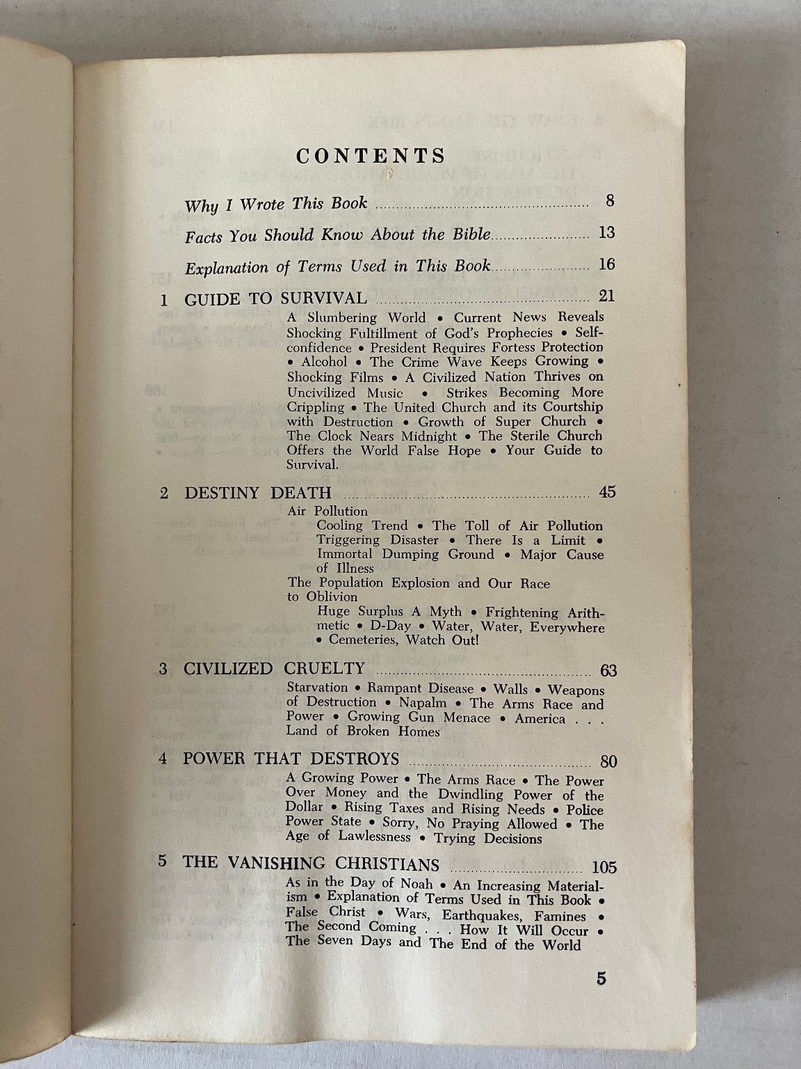 Guide to Survival Salem Kirban 1968 First Printing Prophecy Religion Paperback
