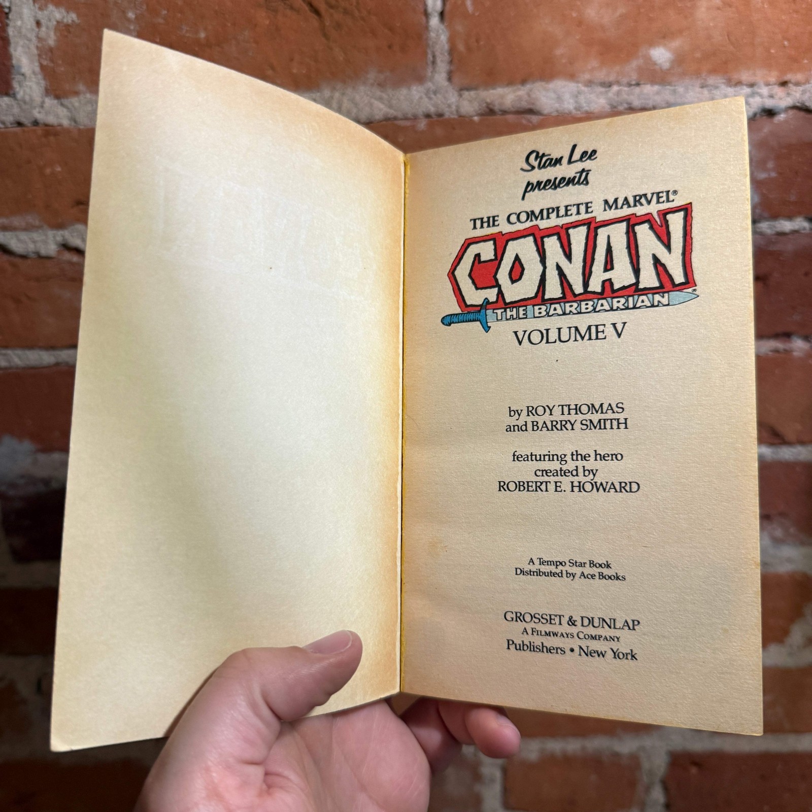Conan the Barbarian – Roy Thomas & Barry Smith – 1978 Tempo Books #5 Paperback