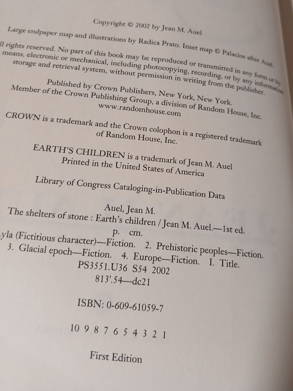 Jean M. Auel ‚Earth’s Children‘ HB’s – Set of 4 – 1st Editions