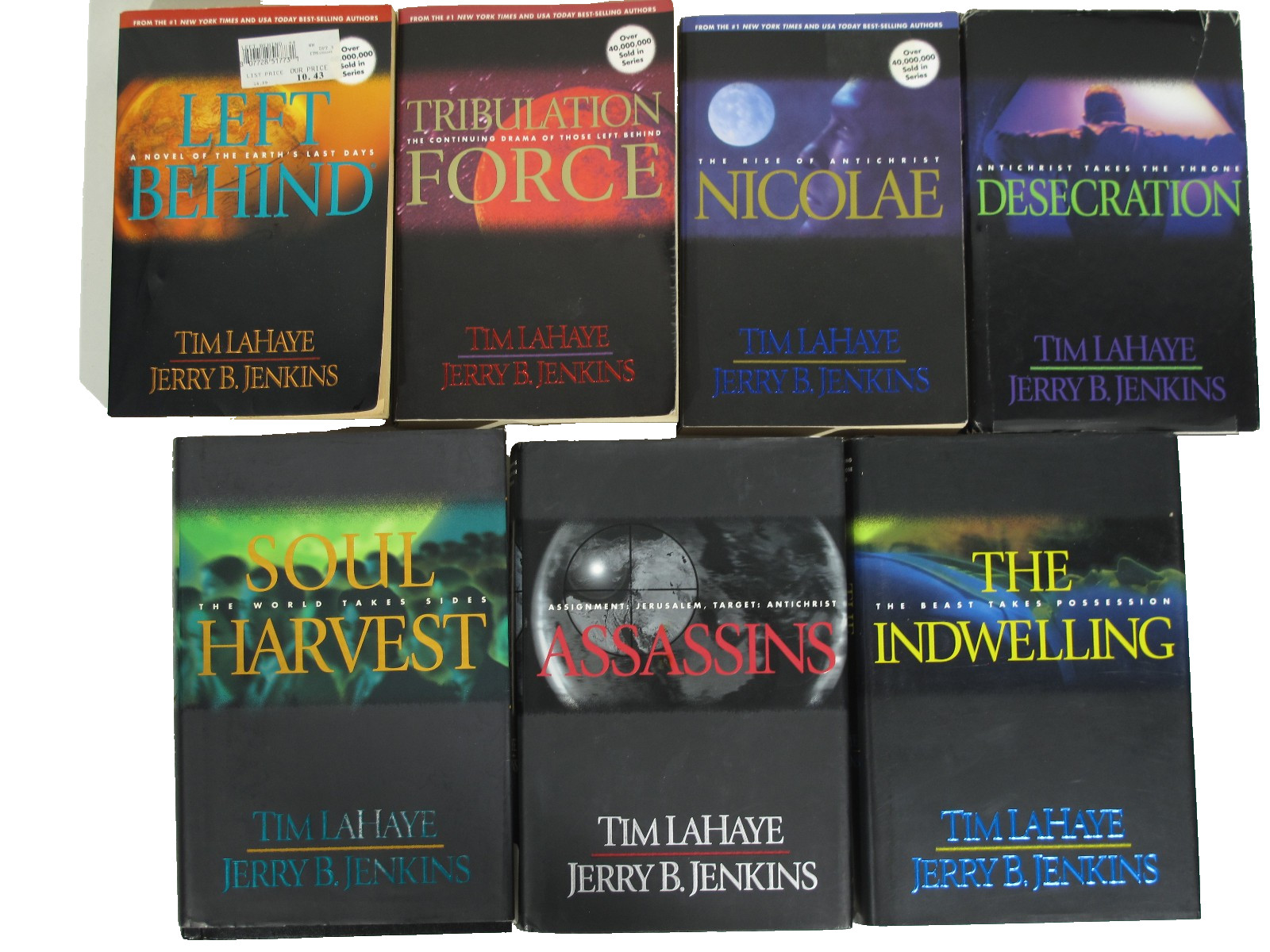 Lot of Series Left Behind-HARDCOVER DJ-PB-Tim LaHaye Jerry Jenkins-Books 1-13