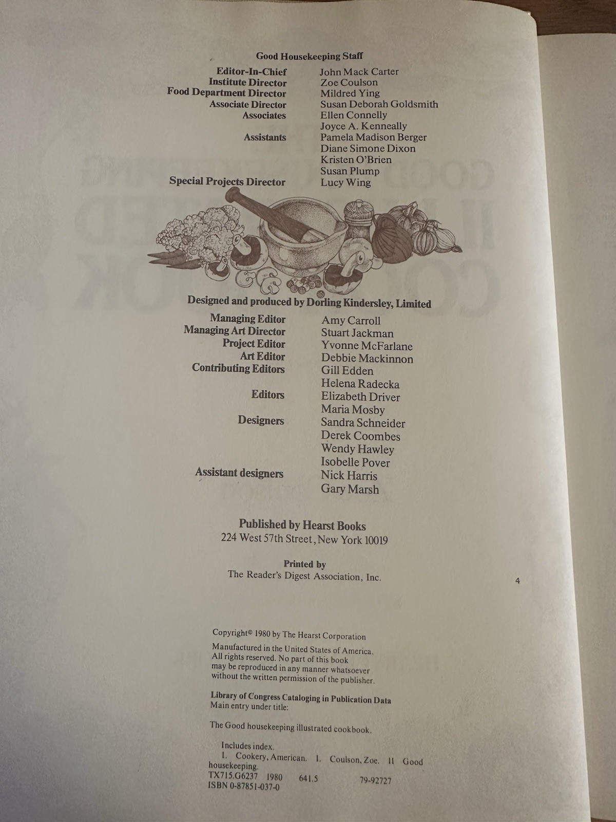 Vintage 1980 Good Housekeeping Cookbook Recipes Cook Book Hardcover 512 Pages