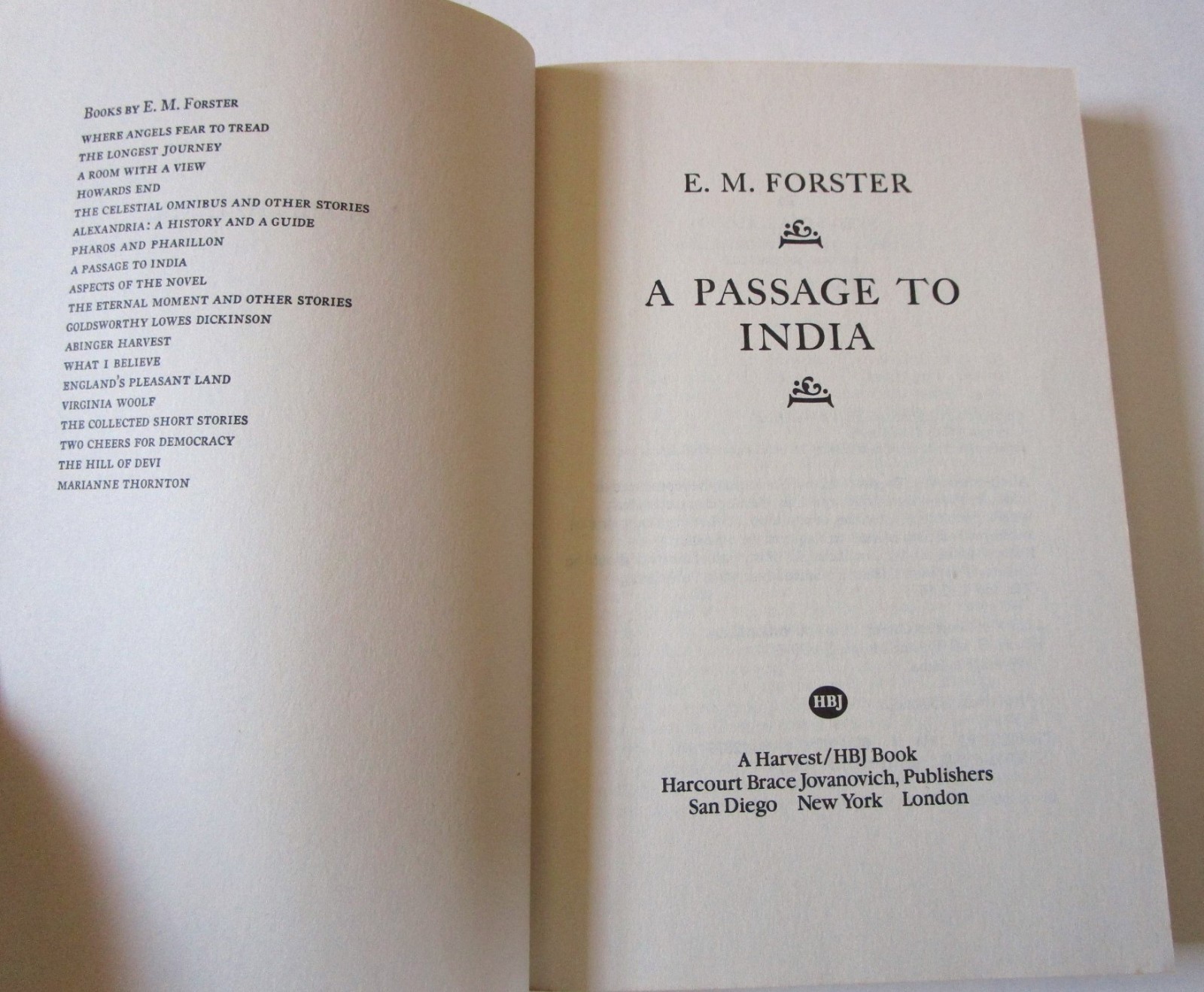 A Passage to India by EM Forster 1984 Movie tie-in cover Trade Paperback