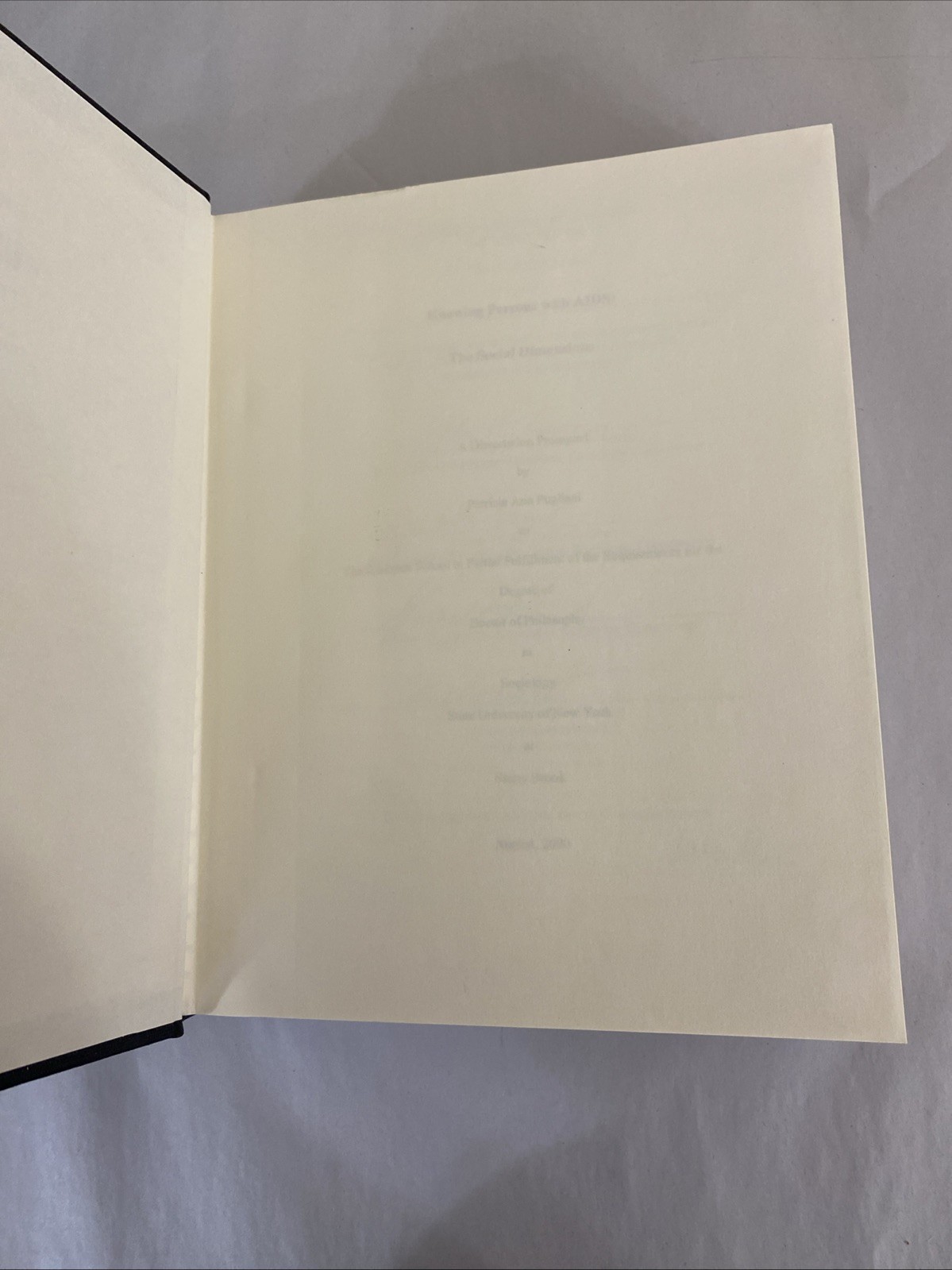 Knowing Persons With AIDS Social Dimensions Pugliani 2000 PhD Diss HC 298p 9×11+