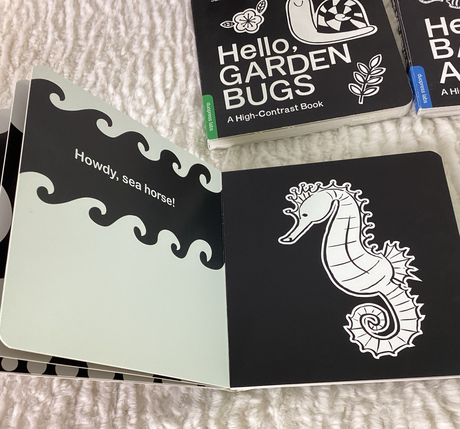 Lot of 6 High Contrast Black & White Baby Board Books Cards for Eye Development