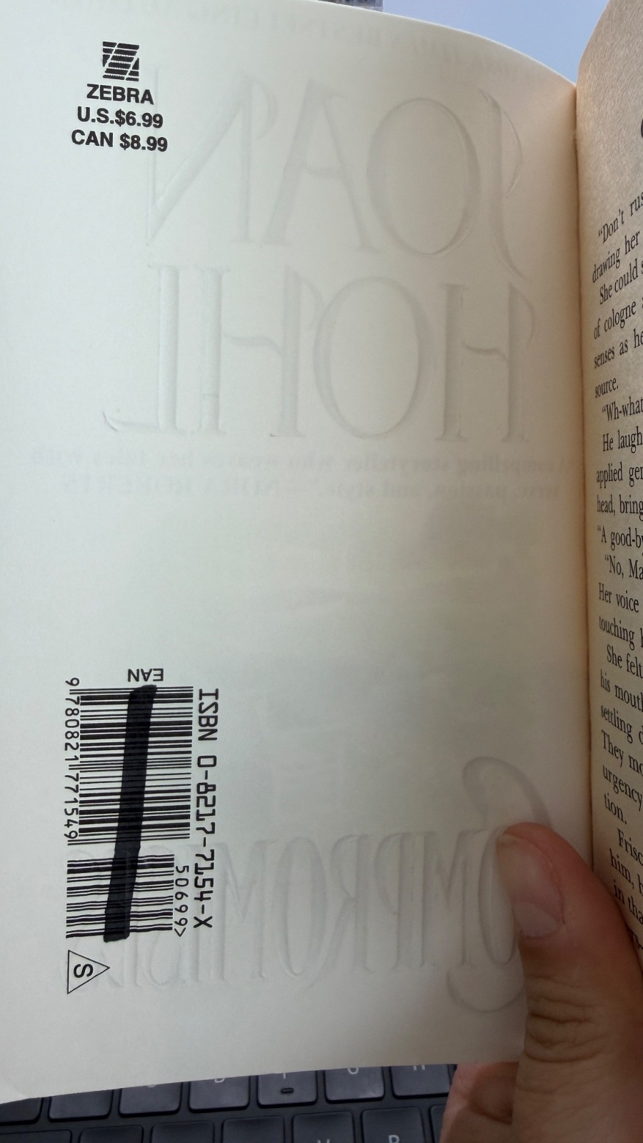Compromises Joan Hohl Paperback Very Good Unread Copy