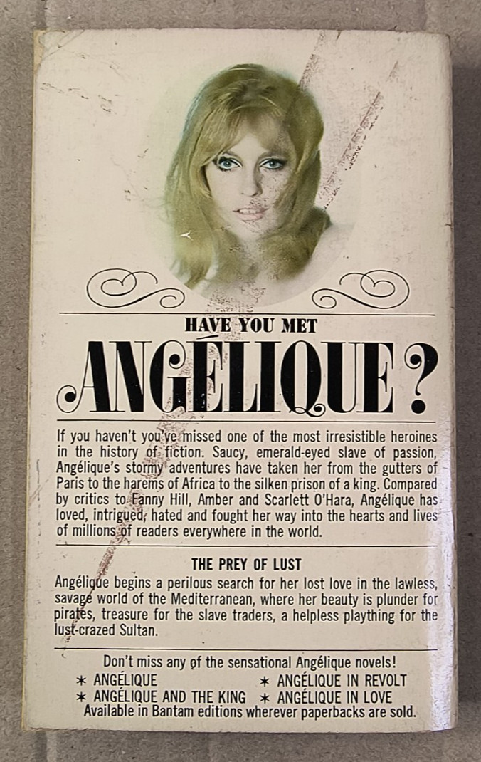 Sergeanne Golon, Angelique In Barbary, Paperback 1966