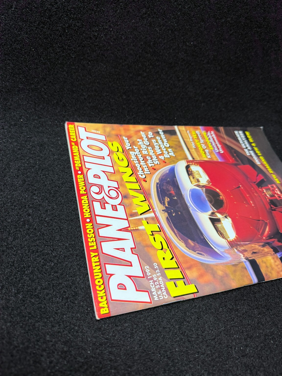 Plane & Pilot Magazine March 1992 First Wings Aviation Flying Aircraft Vintage