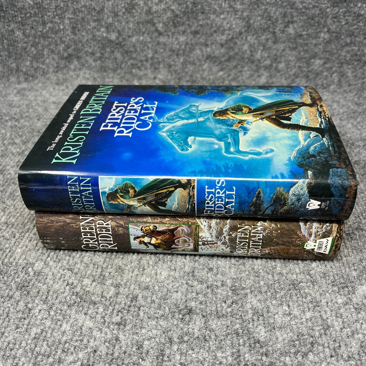 Green Rider & First Rider’s Call Kristen Britain Fantasy DAW Books Lot