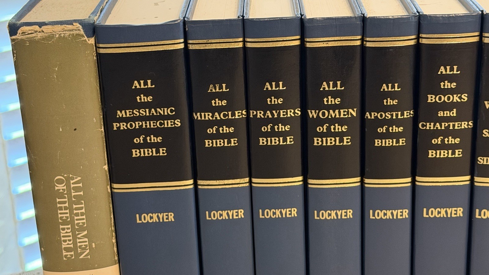 Herbert Lockyer „ALL the ….“ Bible Book Series Set 15 Volume Lot HC Zondervan