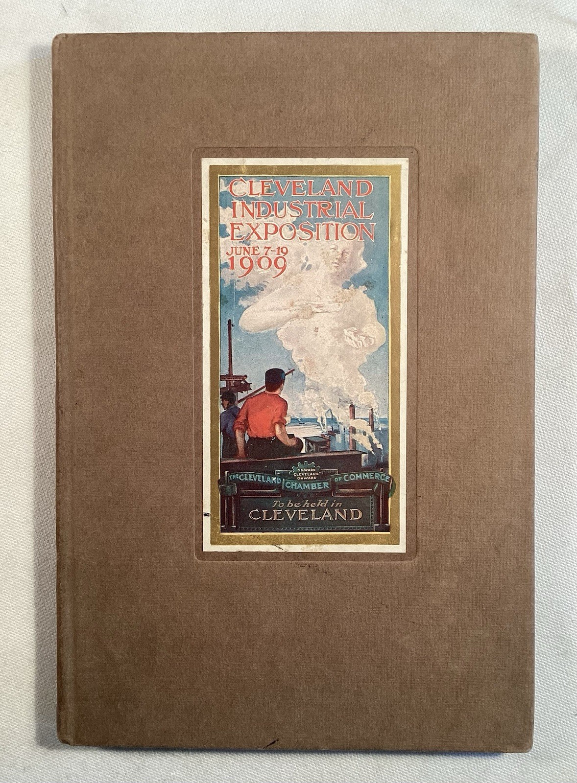 1909 Antique SOUVENIR BOOKLET Cleveland Industrial Exposition Book Nice!