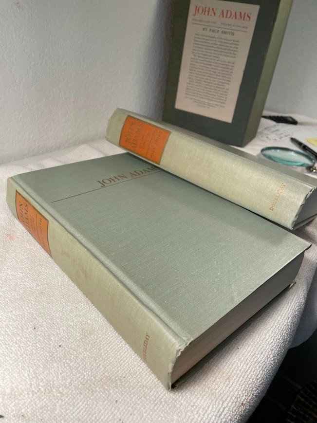 John Adams by Page Smith, 1962, 2 Vol, Hardcover, Boxed set, Biography