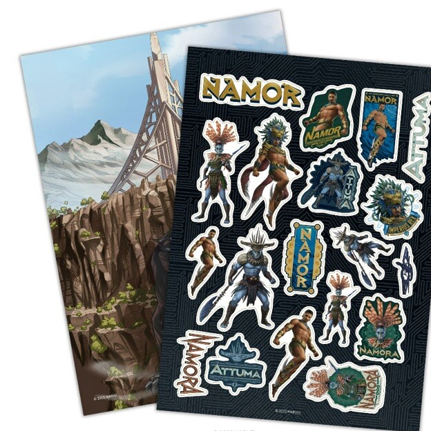 Marvel Black Panther Wakanda Forever Create a Scene Sticker Pad, 32 Pages,