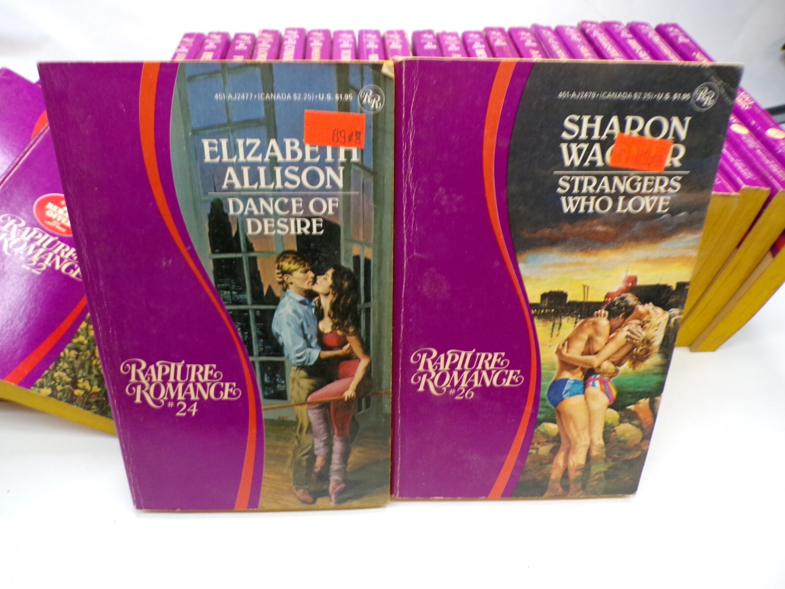 28 Rapture Romance Novels Multiple Titles Authors Numbers Paperback