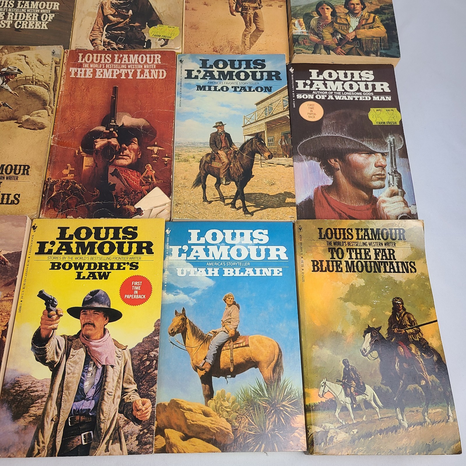 18 Piece Lot Of Louis L’amour Western Trade Paperback Books Titles As Shown