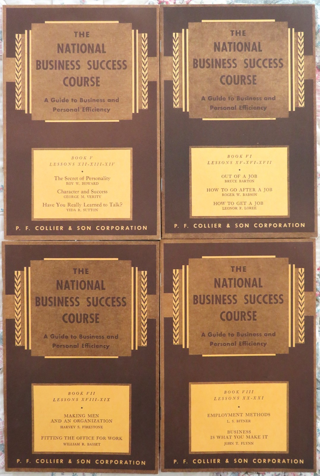 Vintage 1935 National Business Success Course~Guide 2 Personal Efficiency 22 Vol