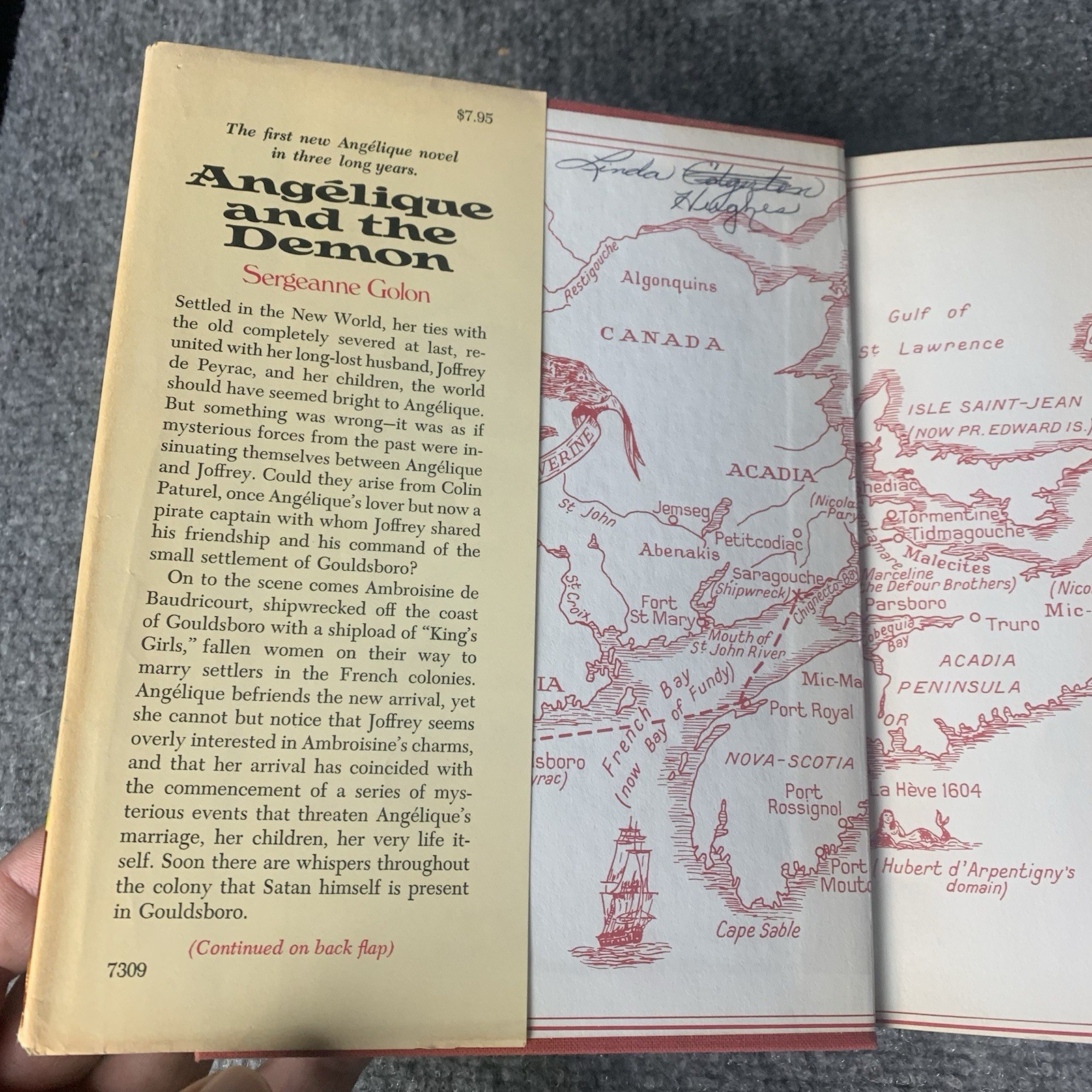 Angelique and the Demon by Sergeanne Golon Hardcover, Book, Vintage 1973