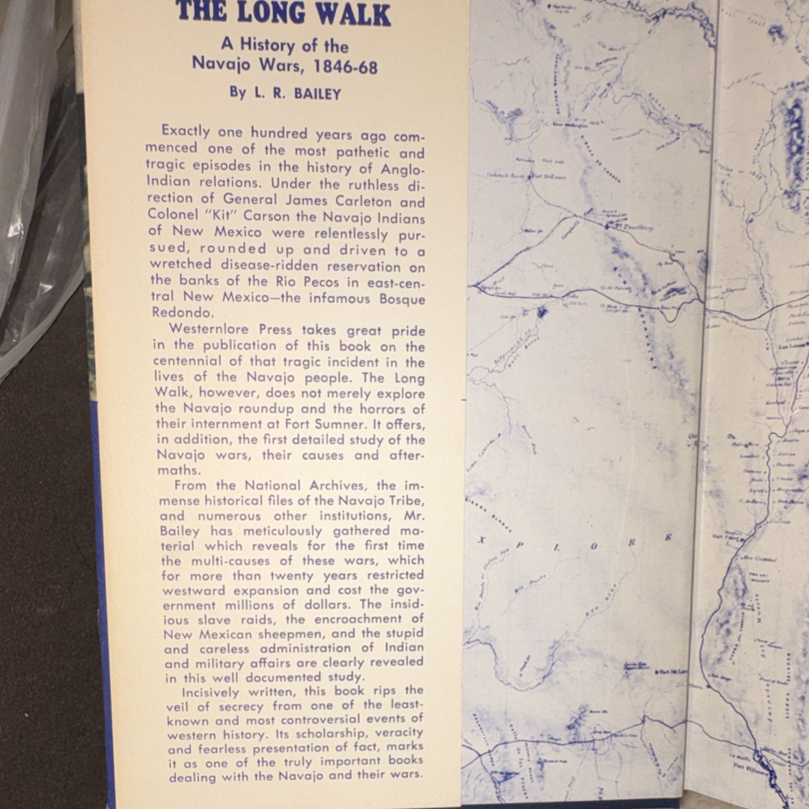 The Long Walk by L. R. Bailey Hardcover Navajo Wars Westernlore Press