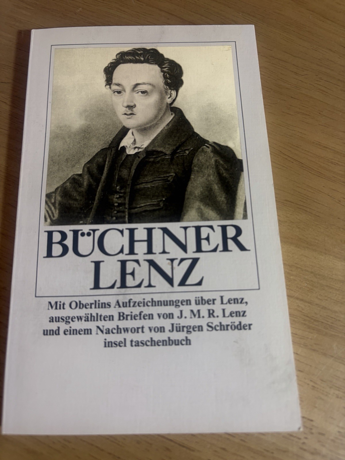 Georg Buchner Lenz 1985 Erste Auflage Insel Taschenbuch German PB VG+