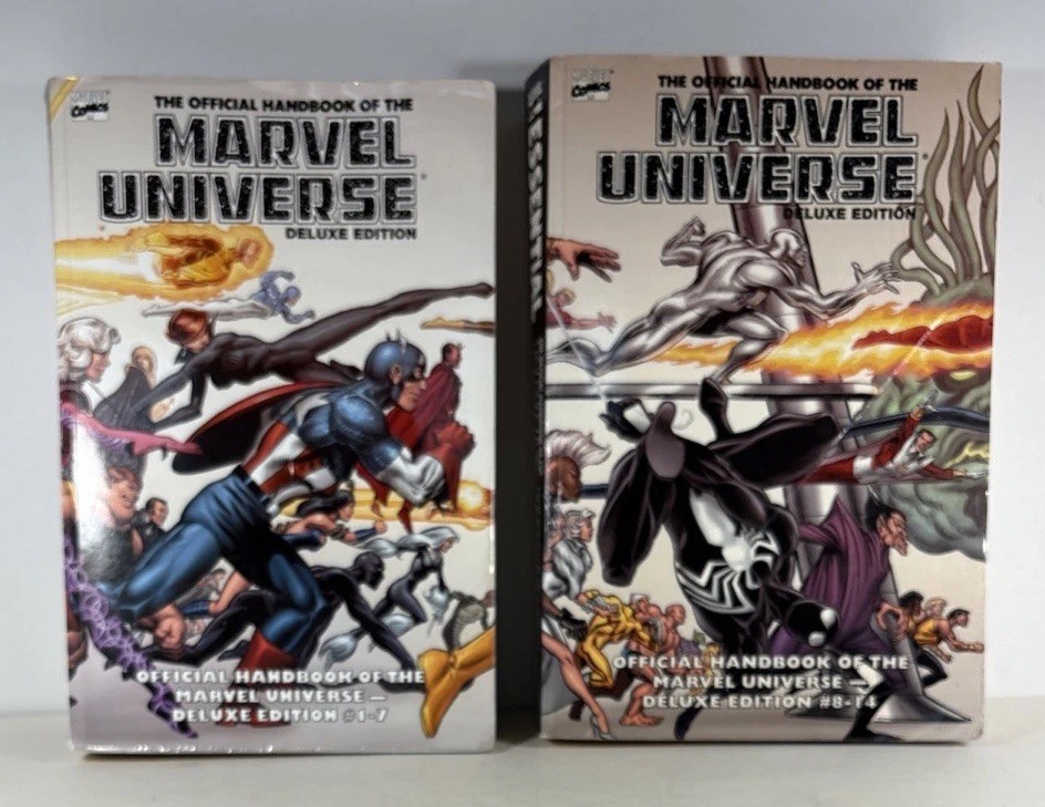 The Official Handbook of the Marvel Universe Deluxe Edition Vol 1 & 2, PBs
