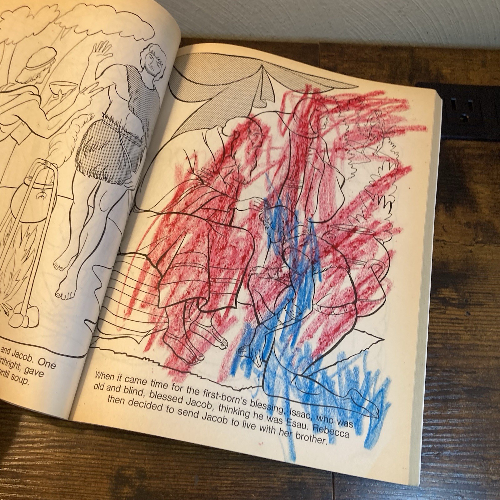 The Bible Coloring Book Jesus Mary Creative Child 1991 Vtg – 156 Unused Pages