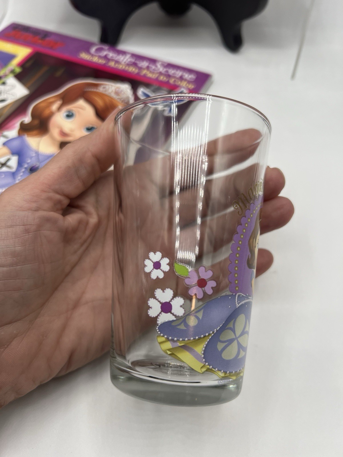 Disney Sofia the First Bundle: Create A Scene & Poster A Page Book w/ 2 Glasses