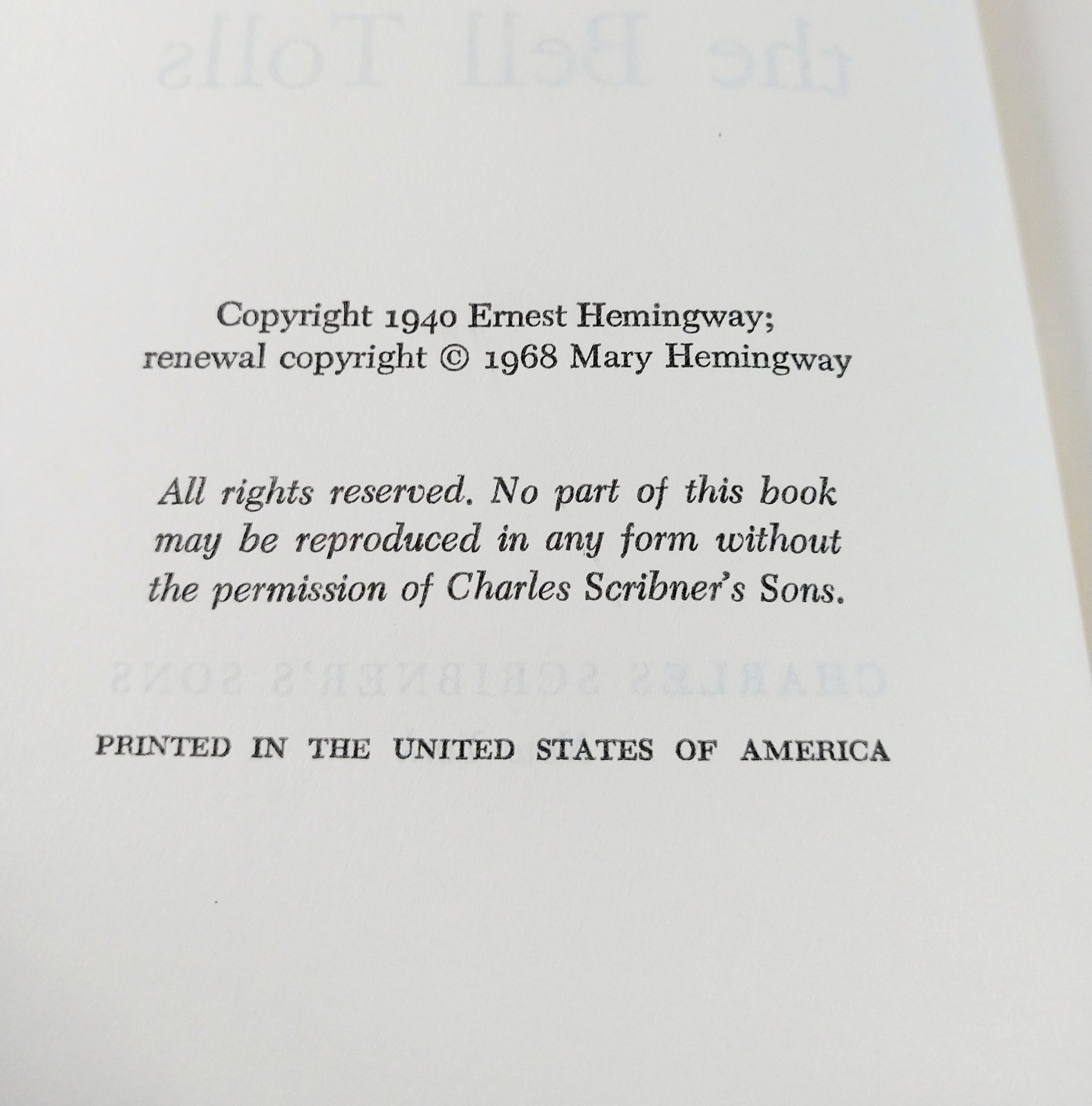 ERNEST HEMINGWAY☆ Scribners Collector’s HC Lot/Set of 3~ Farewell to Arms+ VGC