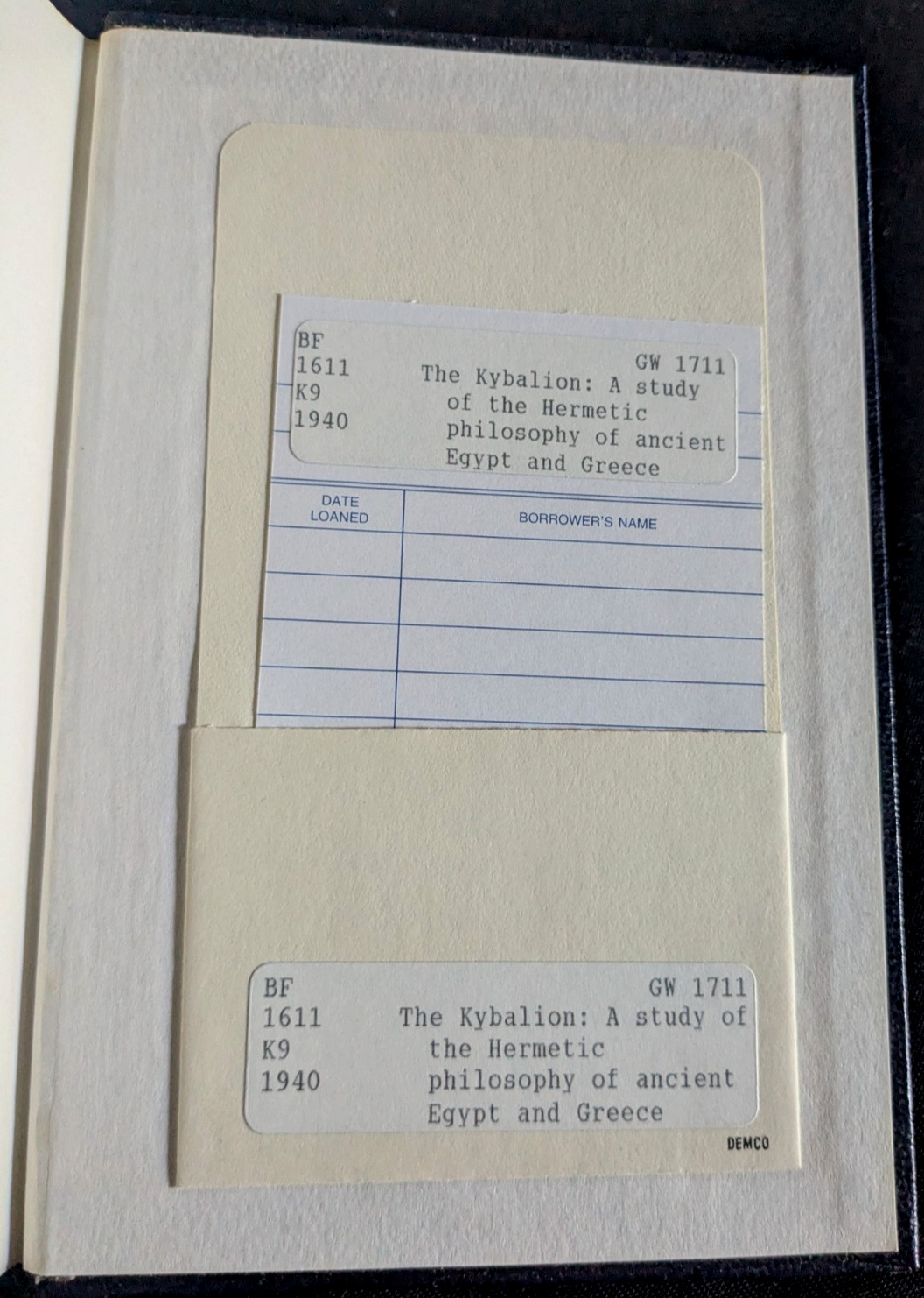 The Kybalion 1940 Hermetic Philosophy Three Initiates HC Occult Esoteric VG
