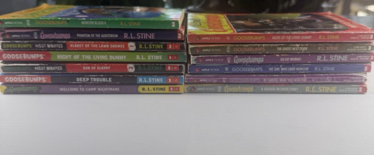 Goosebumps Lot of 13 Books R.L. Stine Classic & Most Wanted Horror Scholastic