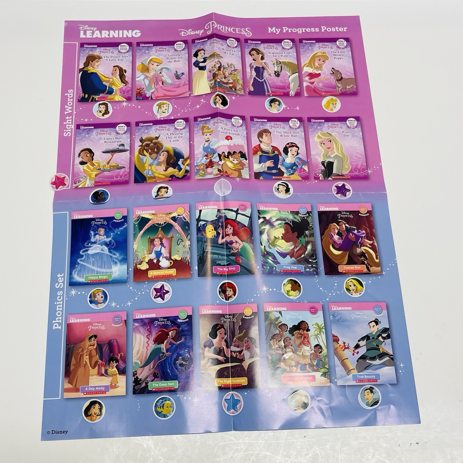 Disney Learning – Disney Princess – Phonics and Sight Words Collection Books