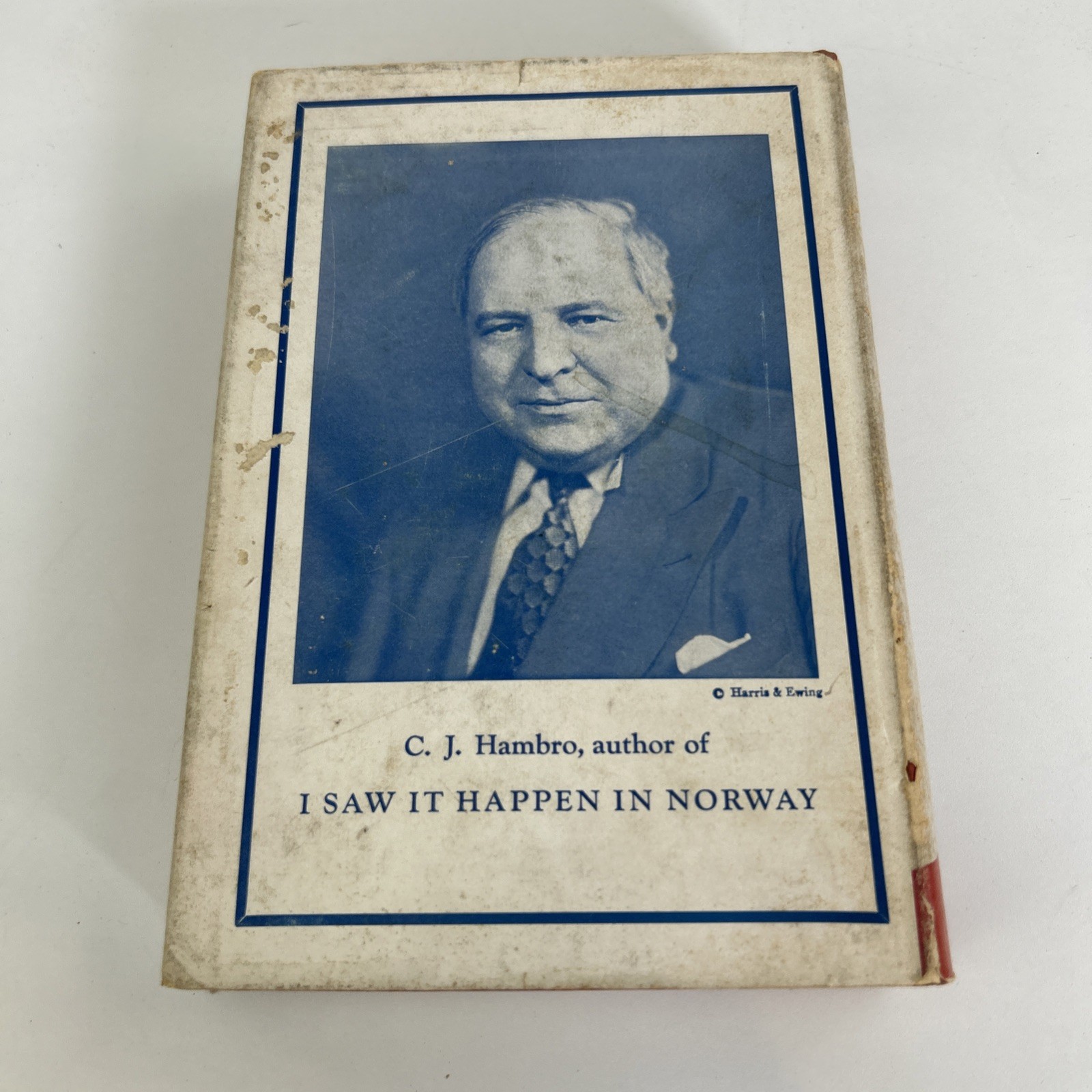 I Saw It Happen In Norway C J Hambro Hardcover Early Edition D Appleton Co. 1940