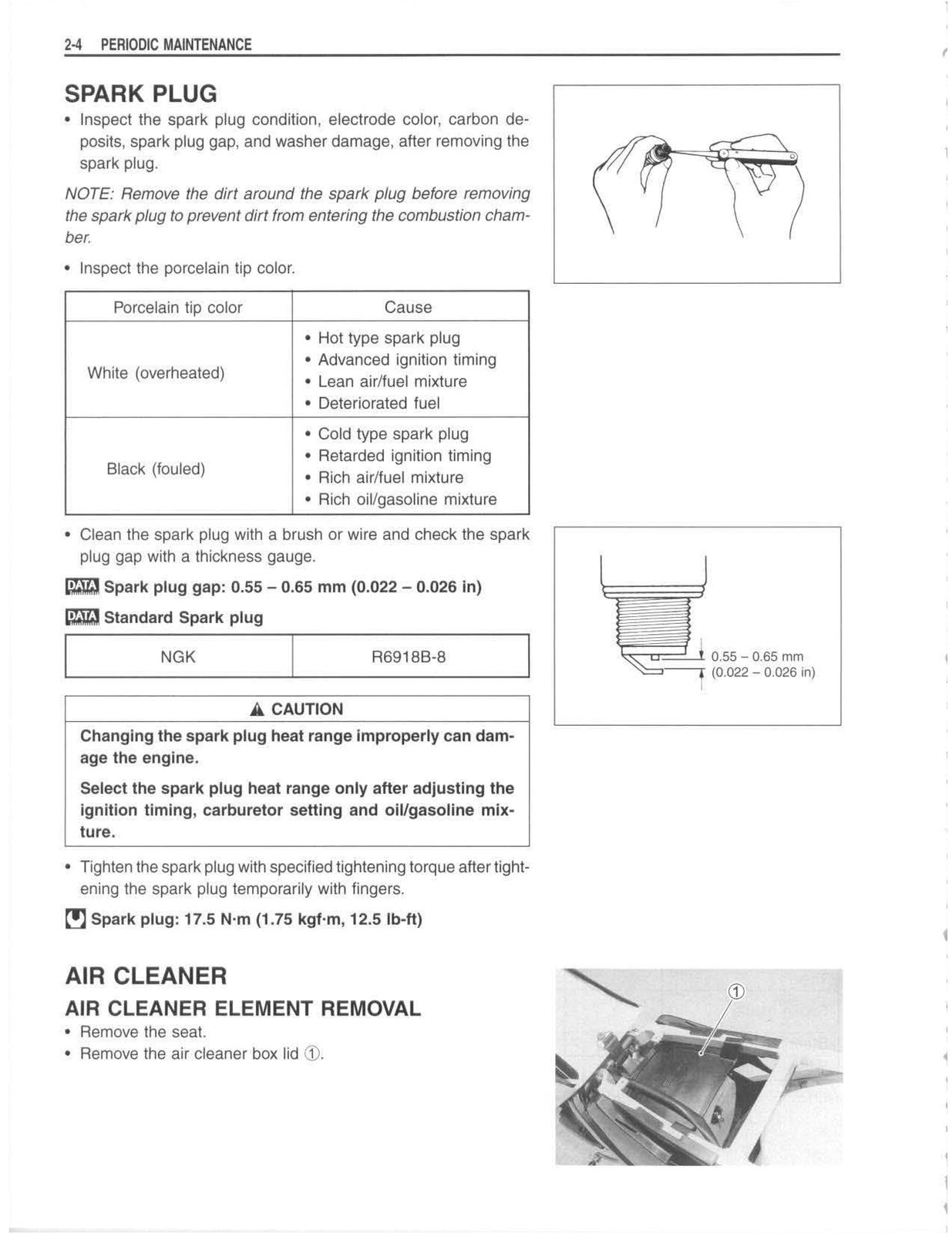 SUZUKI RM125 Owners Service Manual 2001 – STEEL WIRE BOUND – TOUGH COVERED