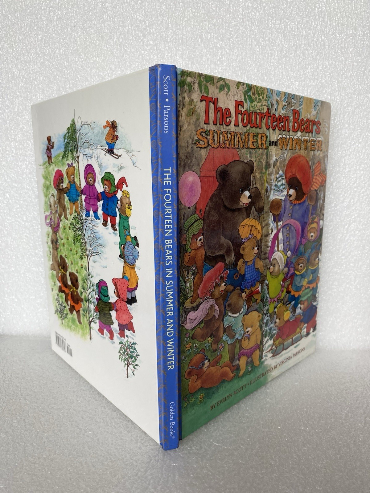 The Fourteen Bears in Summer and Winter By E. Scott-First Golden Classic Edition
