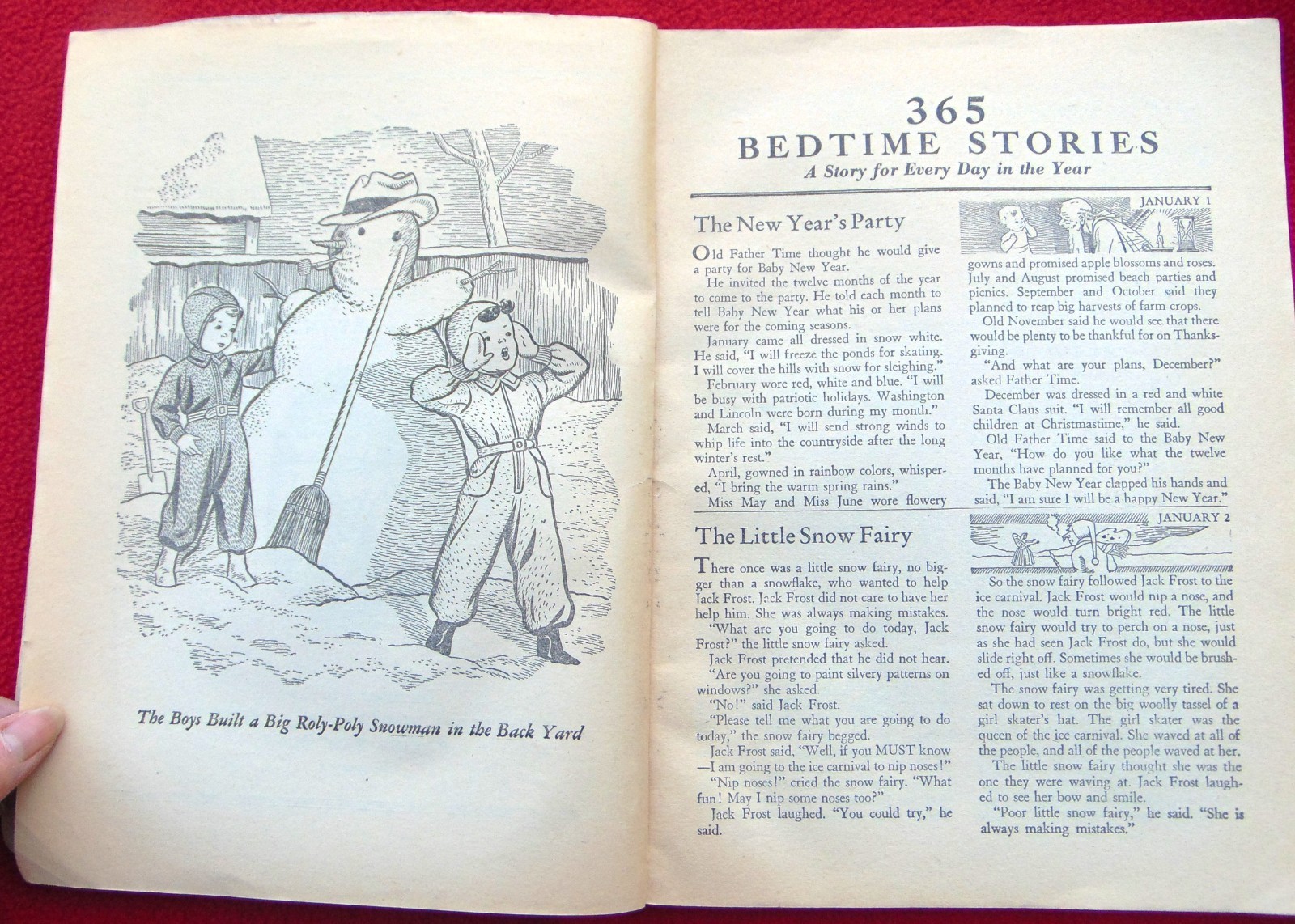RARE 1941 ~365 BEDTIME STORIES ~ LARGE 8″ x 11″ ~ Whitman Publishing~ 140 PAGES