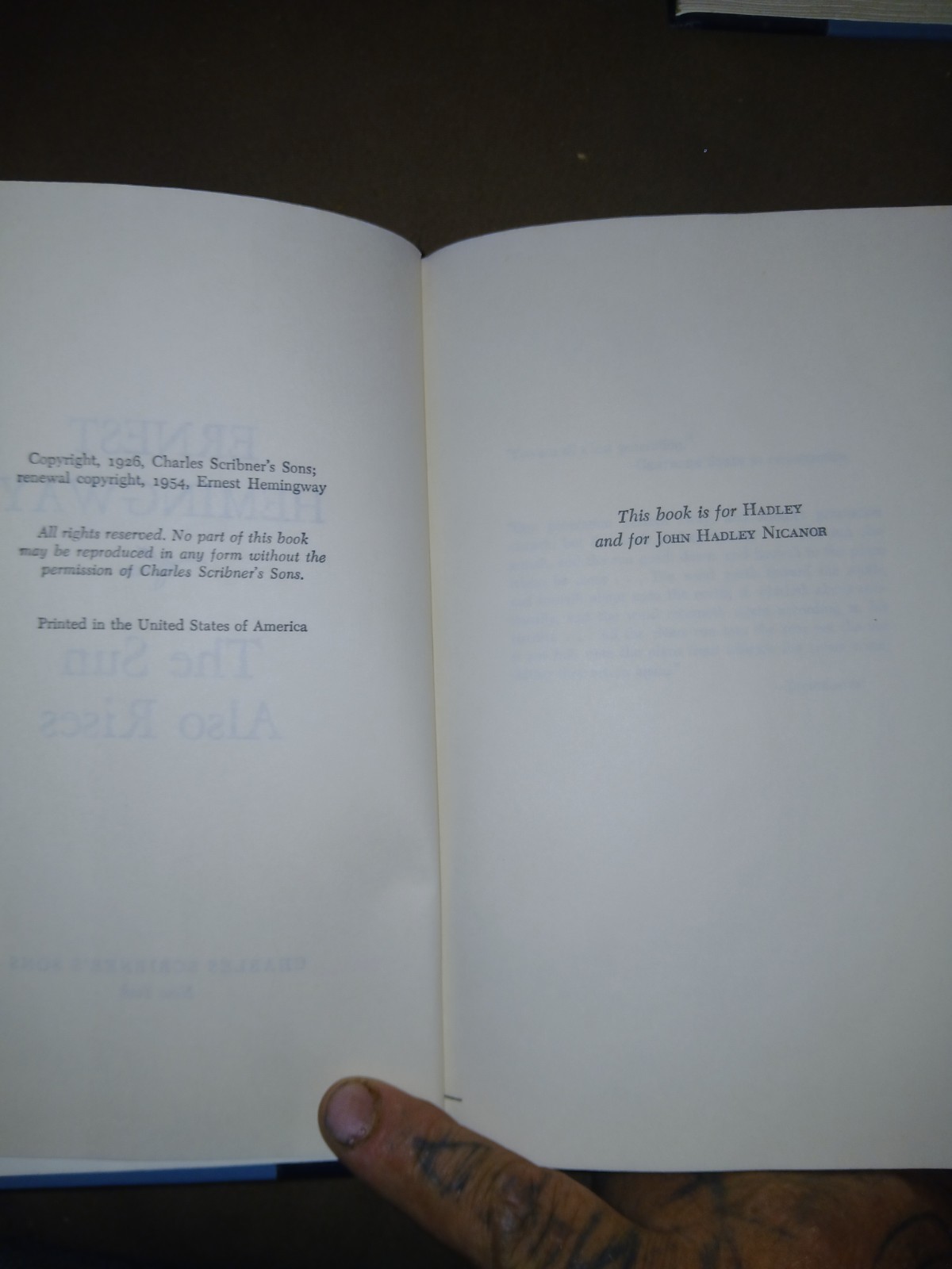 Hemingway Novels – For Whom The Bell Tolls, A Farewell To Arms, Sun Also Rises