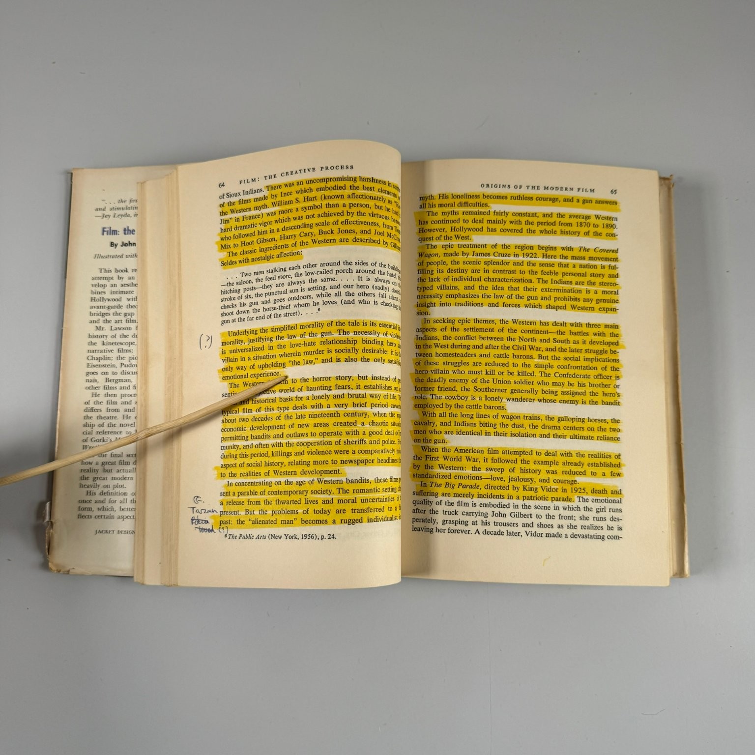 Film: the Creative Process John Howard Lawson 1964 First Edition Illustrated