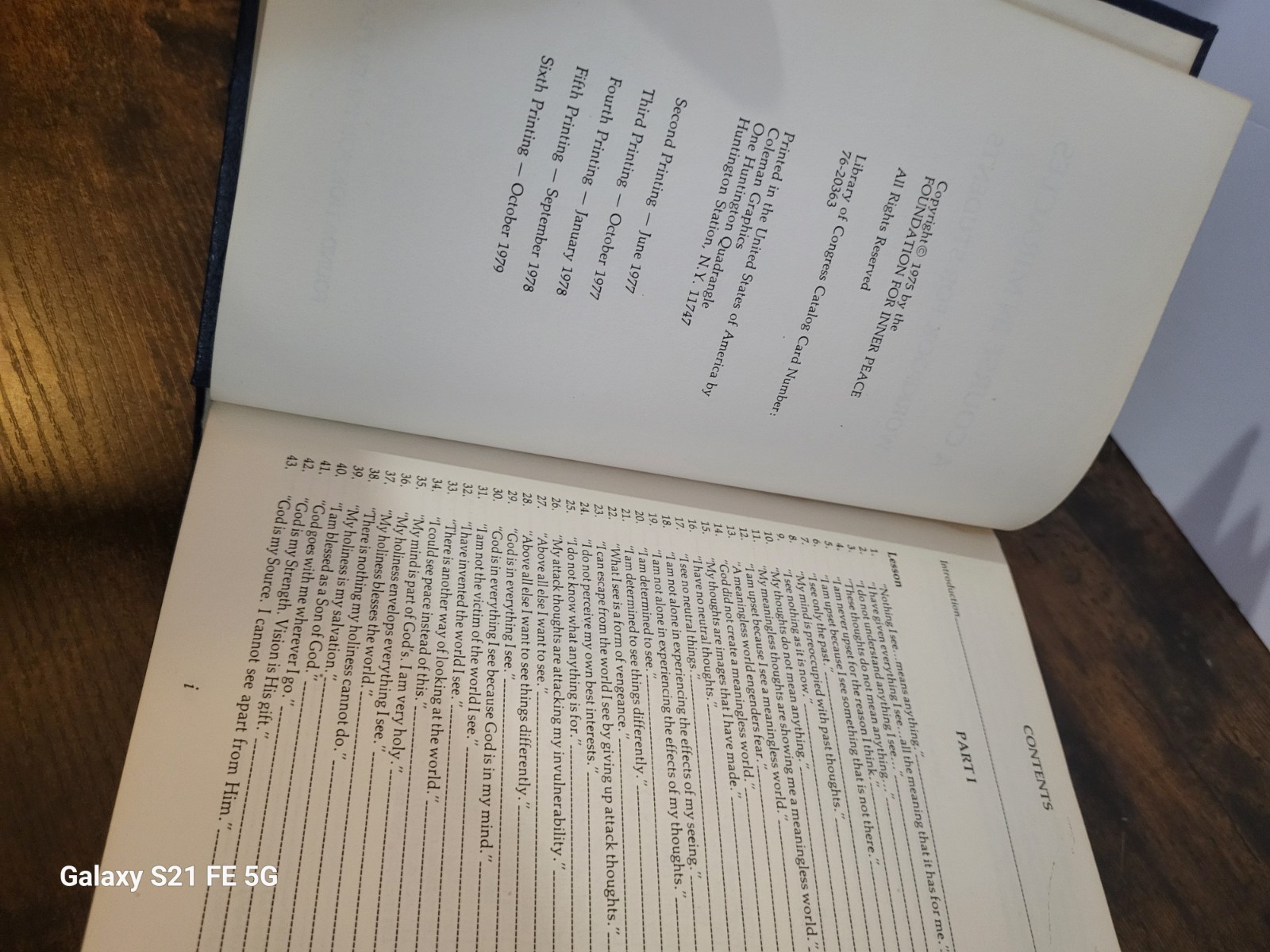 A Course in Miracles Vol II Wrbk For Students By Foundation For Inner Peace HC