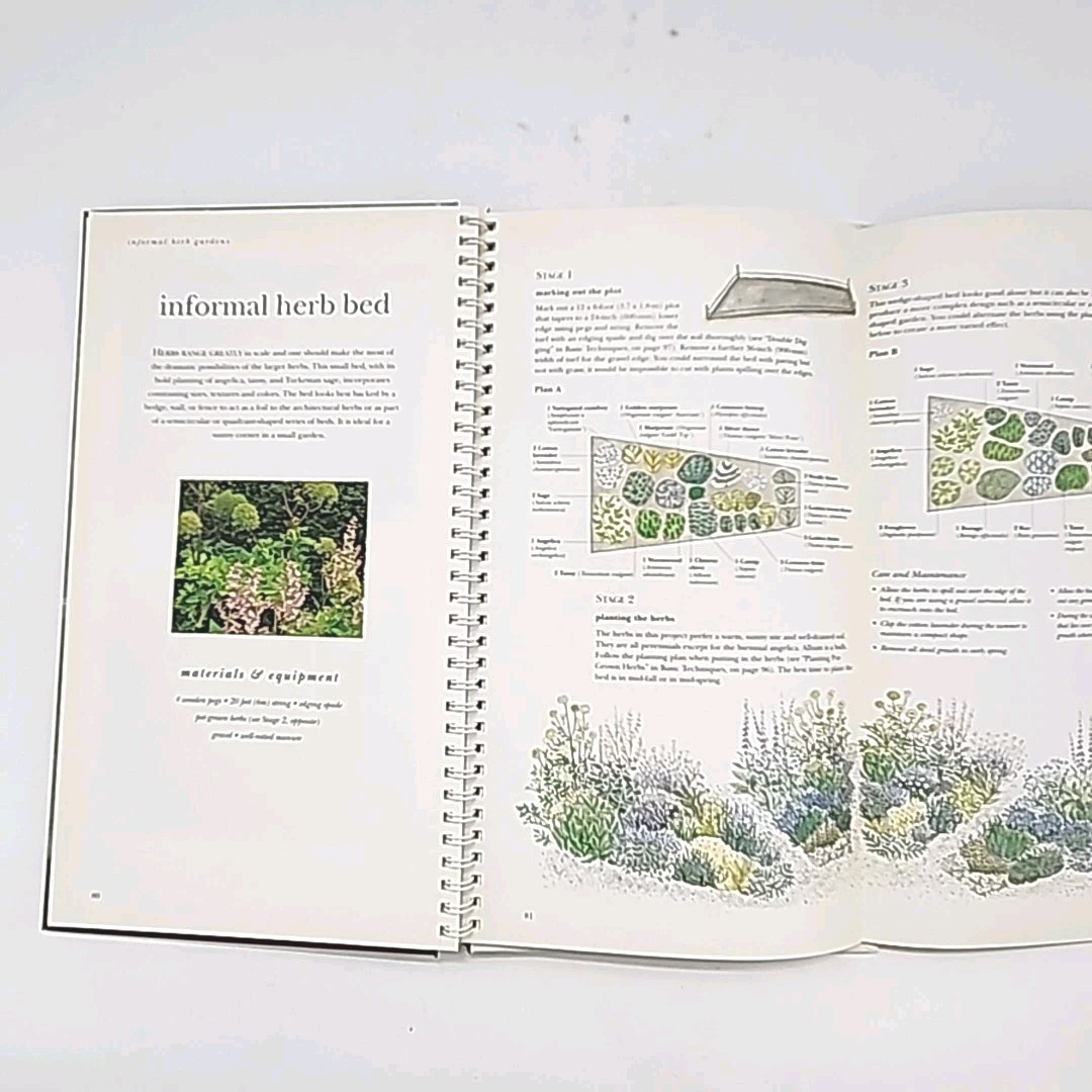 Gardening with Herbs by George Carter 1st Edition Spiral Bound Hardcover Book