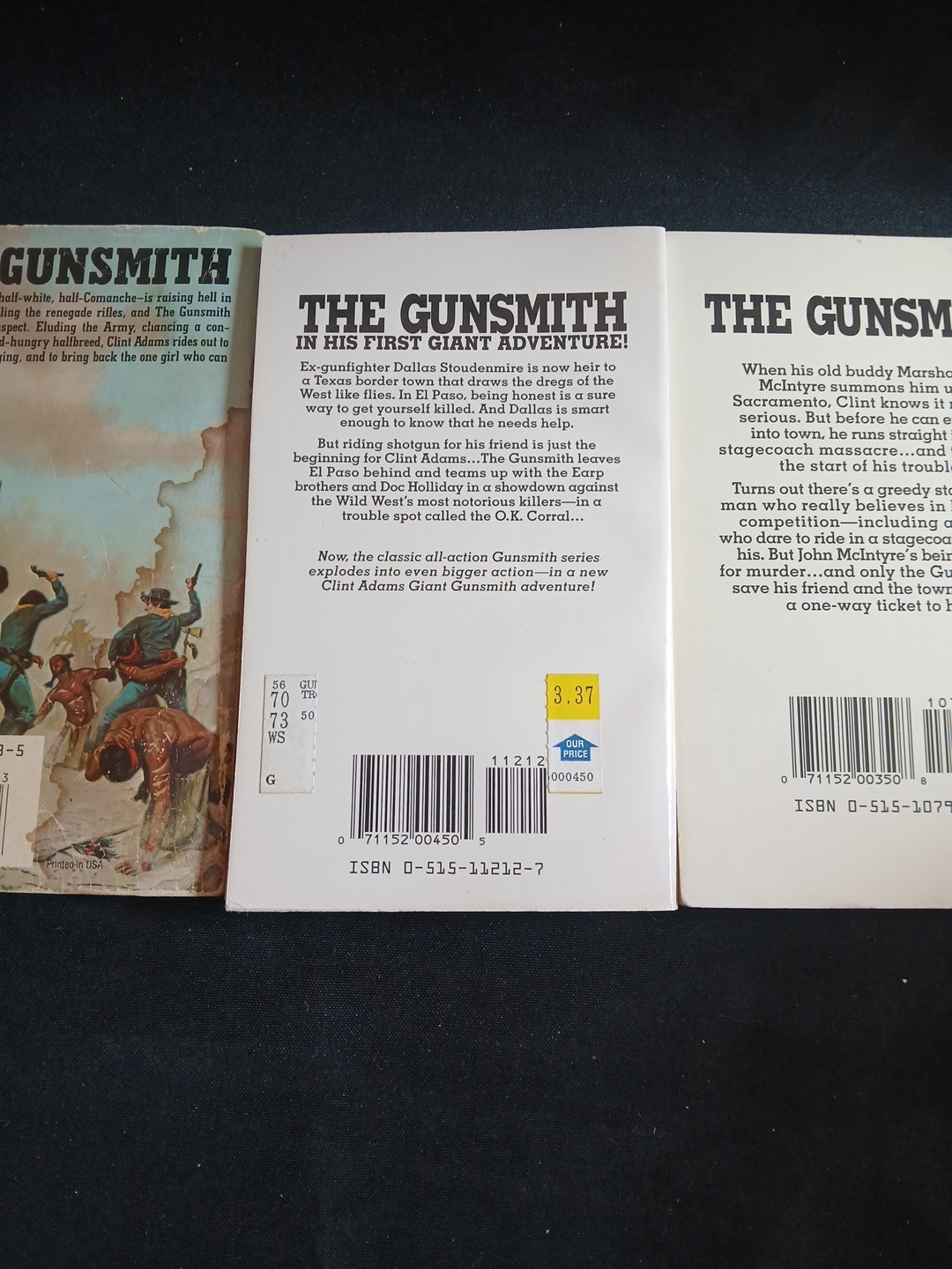 The Gunsmith Series 9 Books by J. R. Roberts (1990’s, Mass Market)
