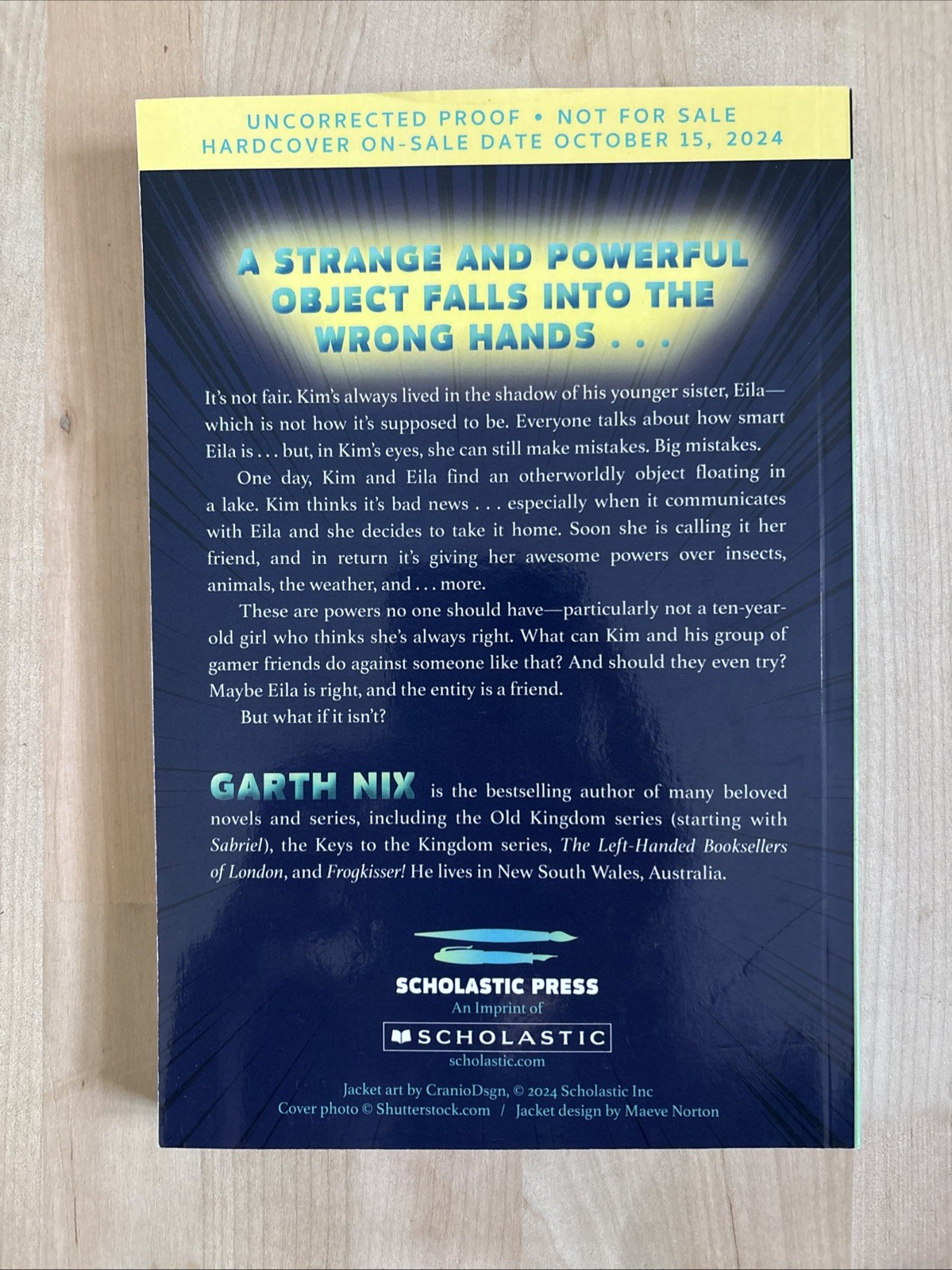 We Do Not Welcome Our Ten-Year-Old Overlord by Nix, Garth Advance Copy Unread