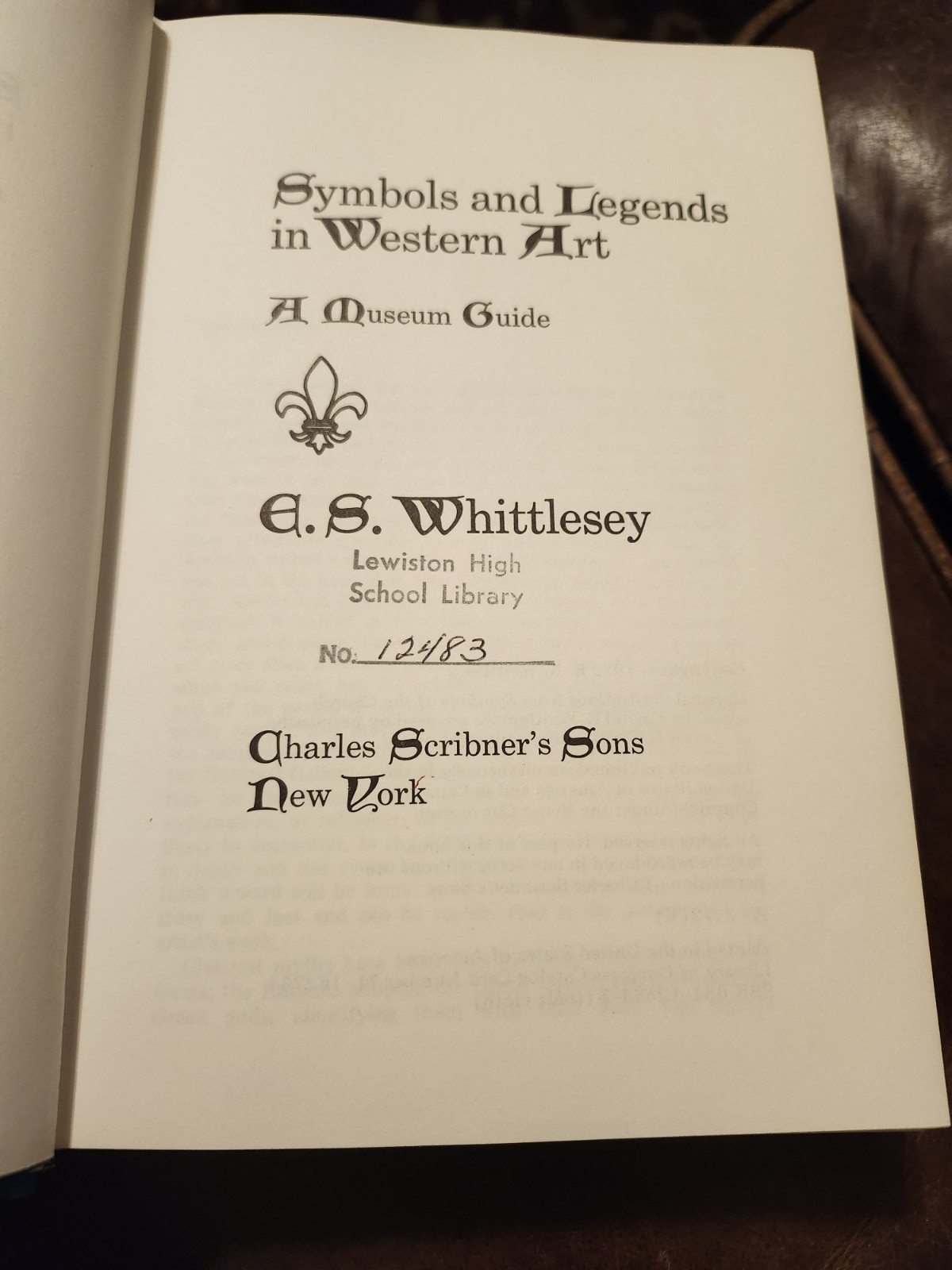 Symbols & Legends in Western Art, by E.S. Whittlesey, HBDJ, 1972, Illustrated