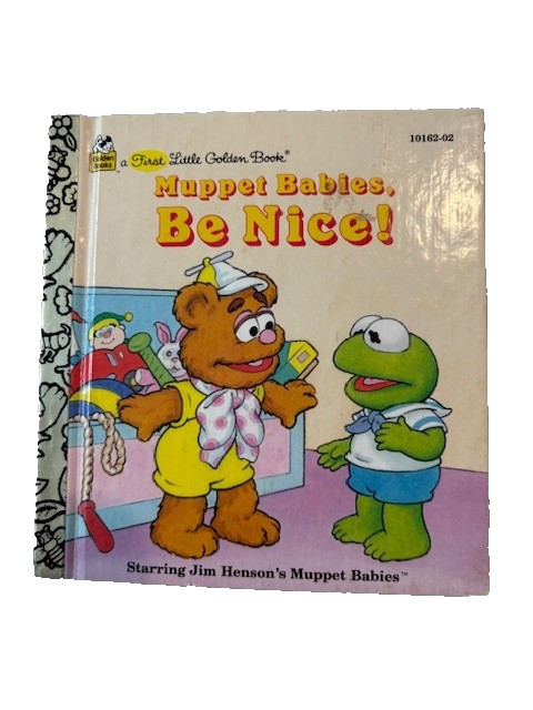 Vintage Little Golden Books Lot Muppet Babies Be Nice Dumbo Animal Homes Set 5 B