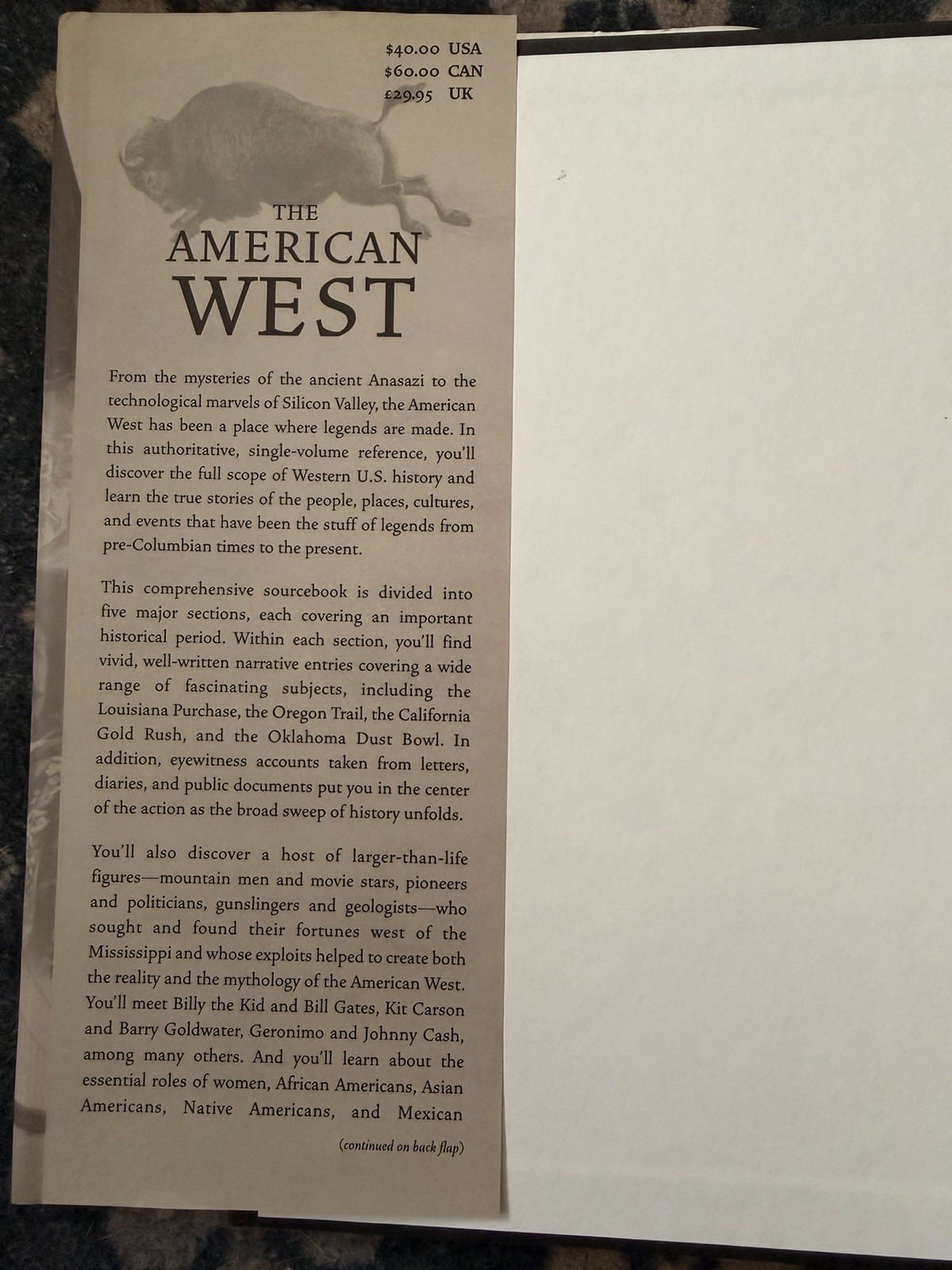 American West by Larry Schweikart and Bradley J. Birzer (2002, Hardcover)