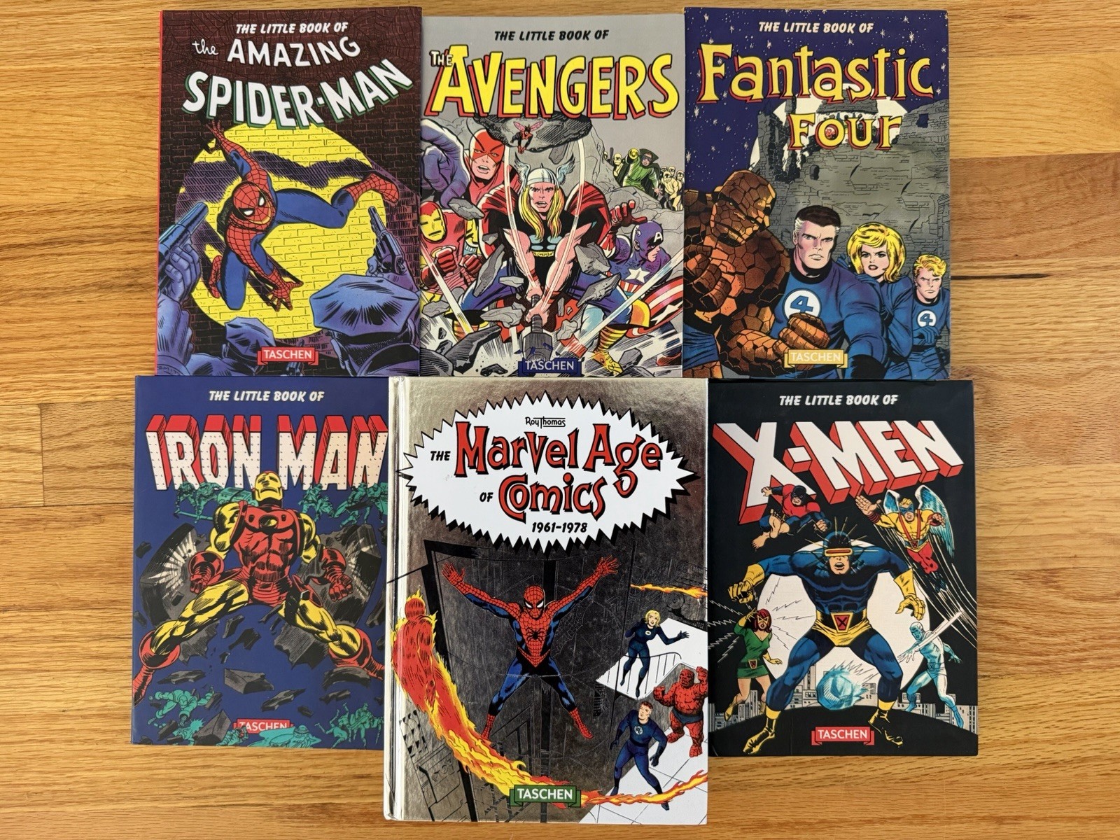 Lot 6 Taschen Marvel Books: Age Comics 1961-1978 Spider-Man X-Men Avengers Iron