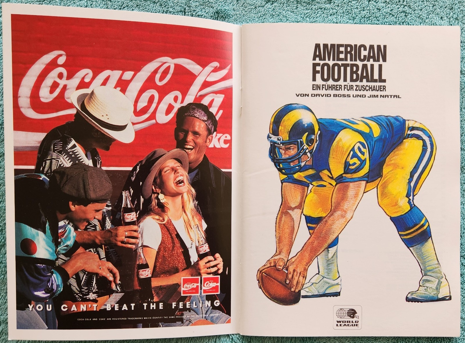 1991 World League Of American Football Guidebook 48 Pages – Written In German