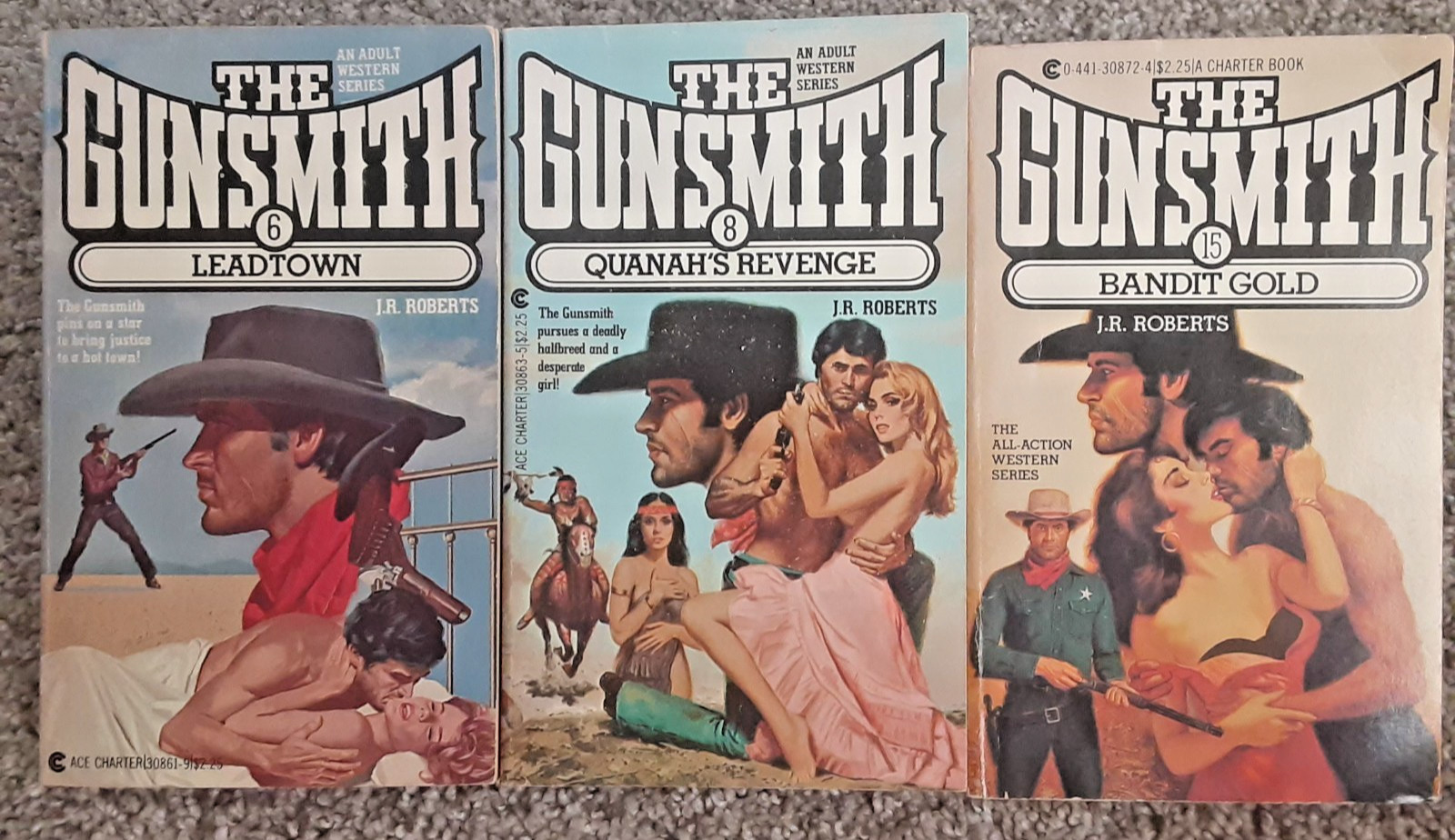 Huge Lot of 31 The Gunsmith Western Series by J.R. Roberts Paperback