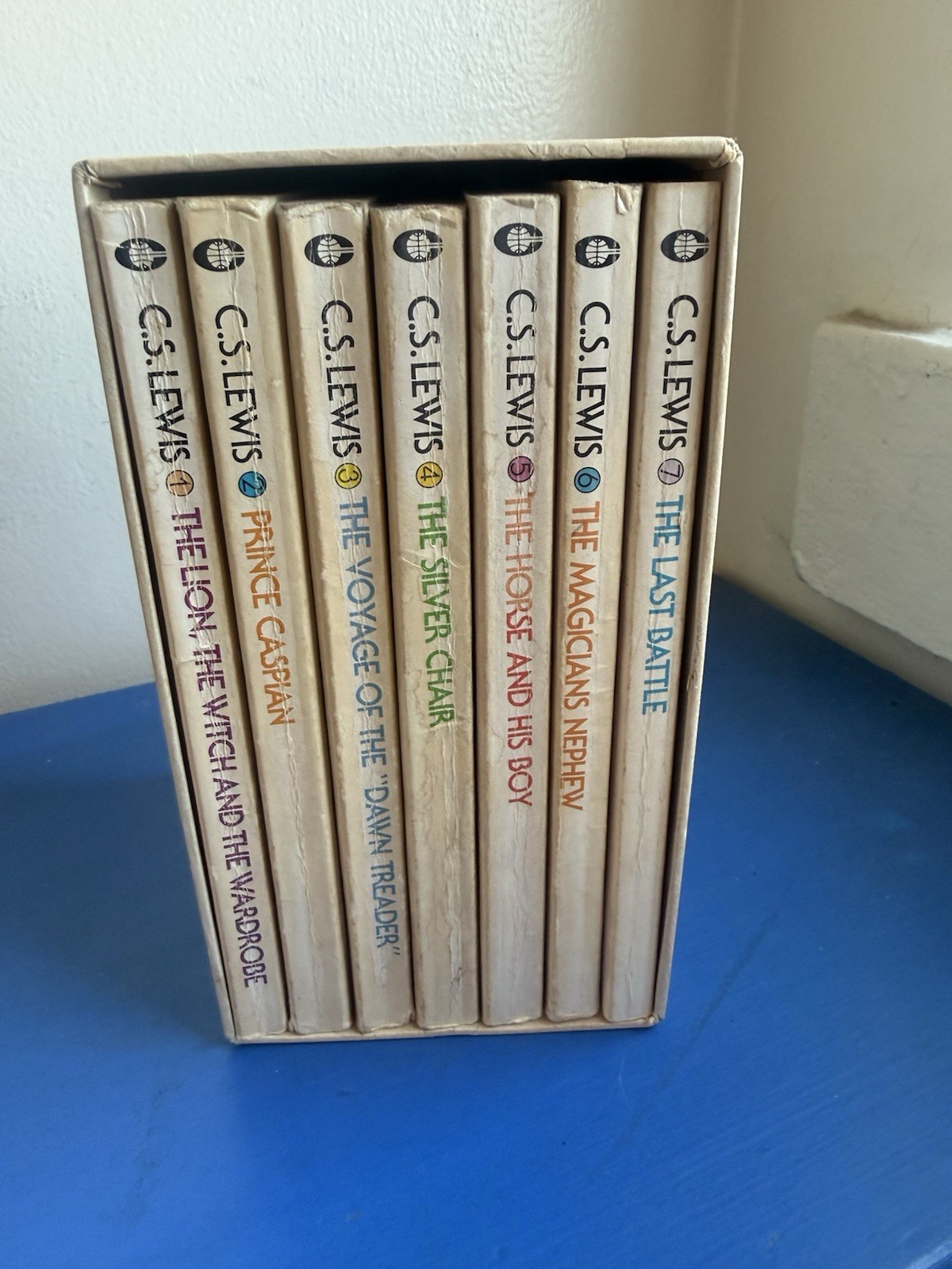 Vintage C. S. Lewis The Chronicles of Narnia Box Set Collier